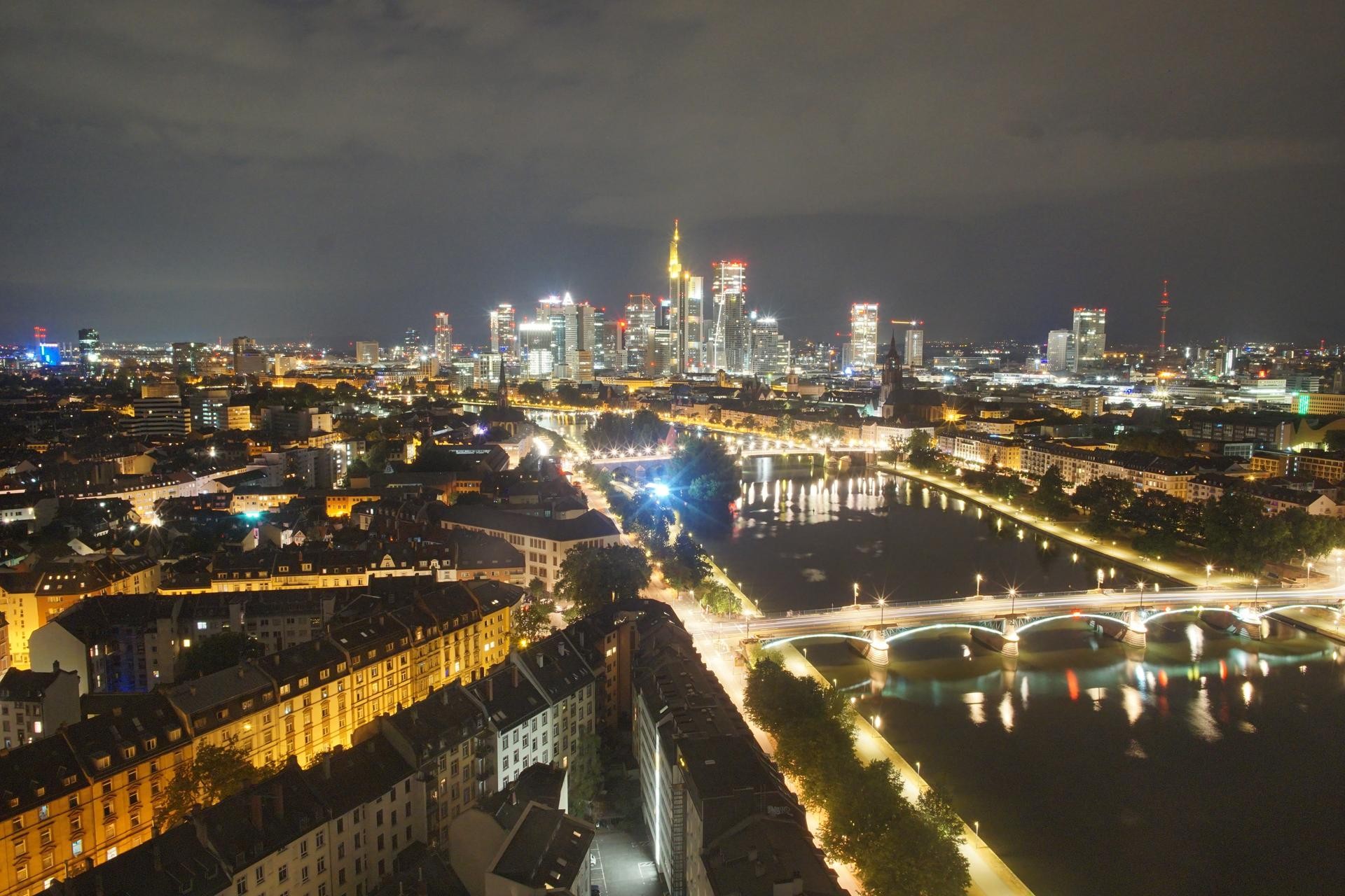 Archiv Foto Webcam Panoramablick auf die Skyline Frankfurt
