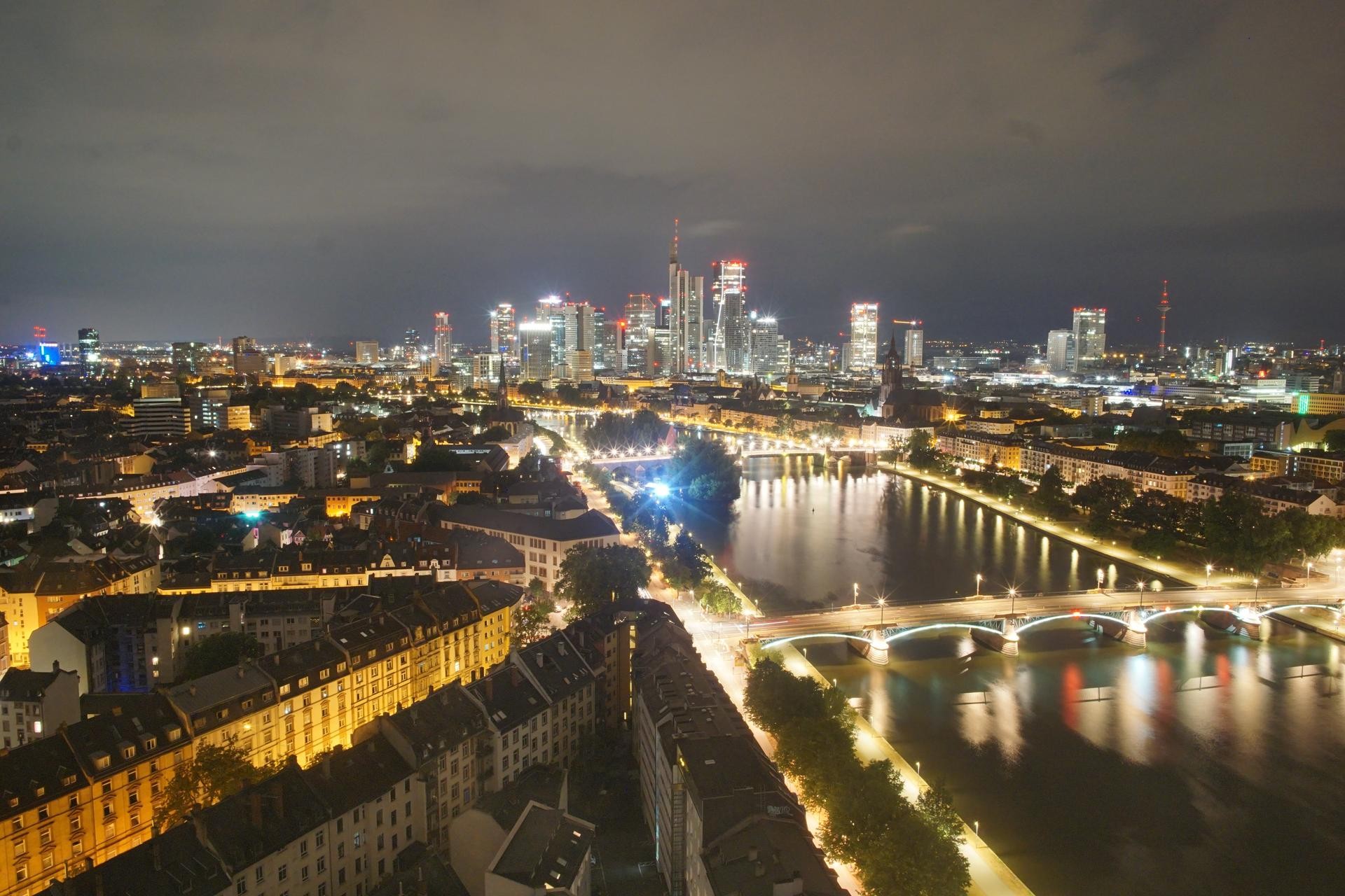 Archiv Foto Webcam Panoramablick auf die Skyline Frankfurt