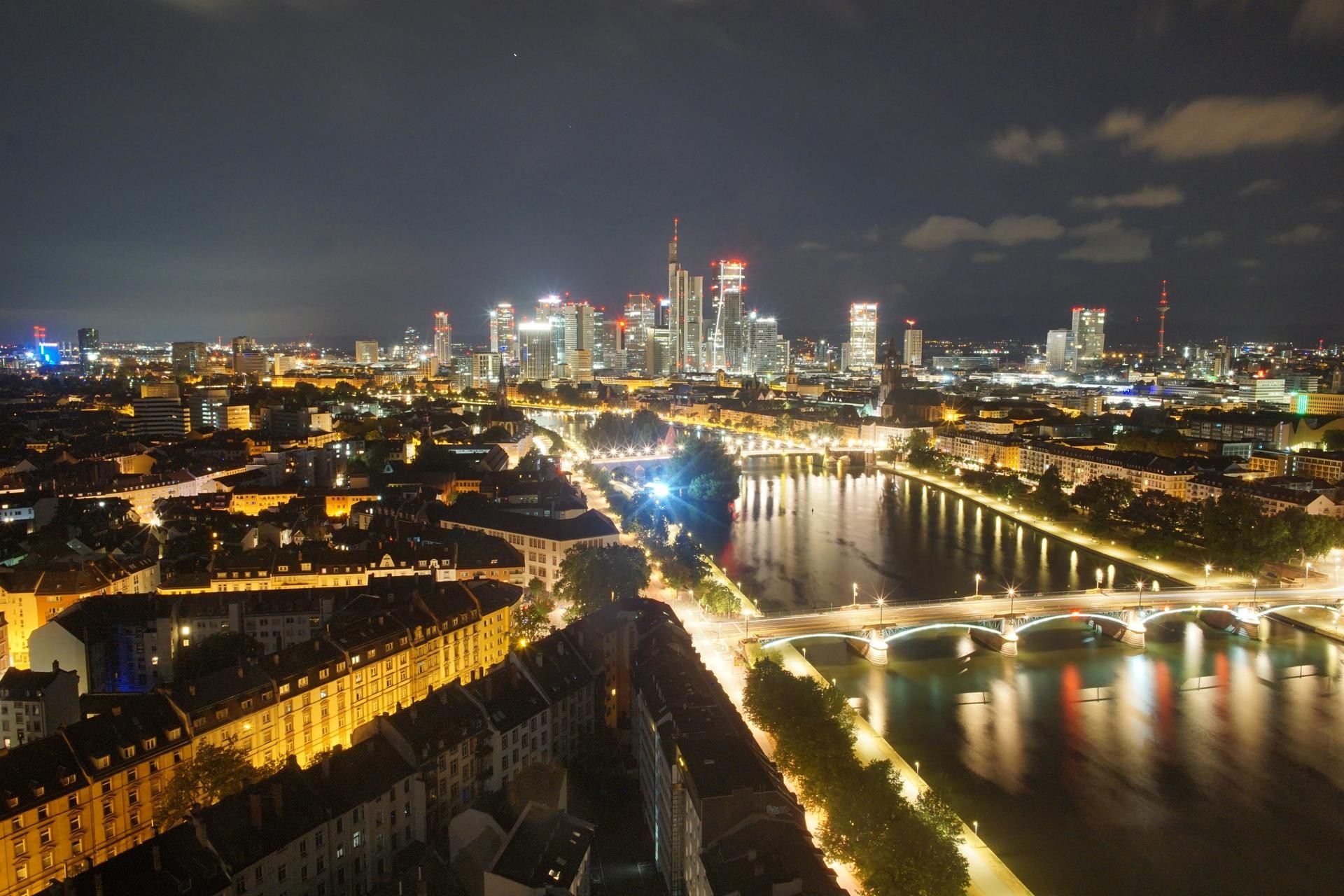 Archiv Foto Webcam Panoramablick auf die Skyline Frankfurt