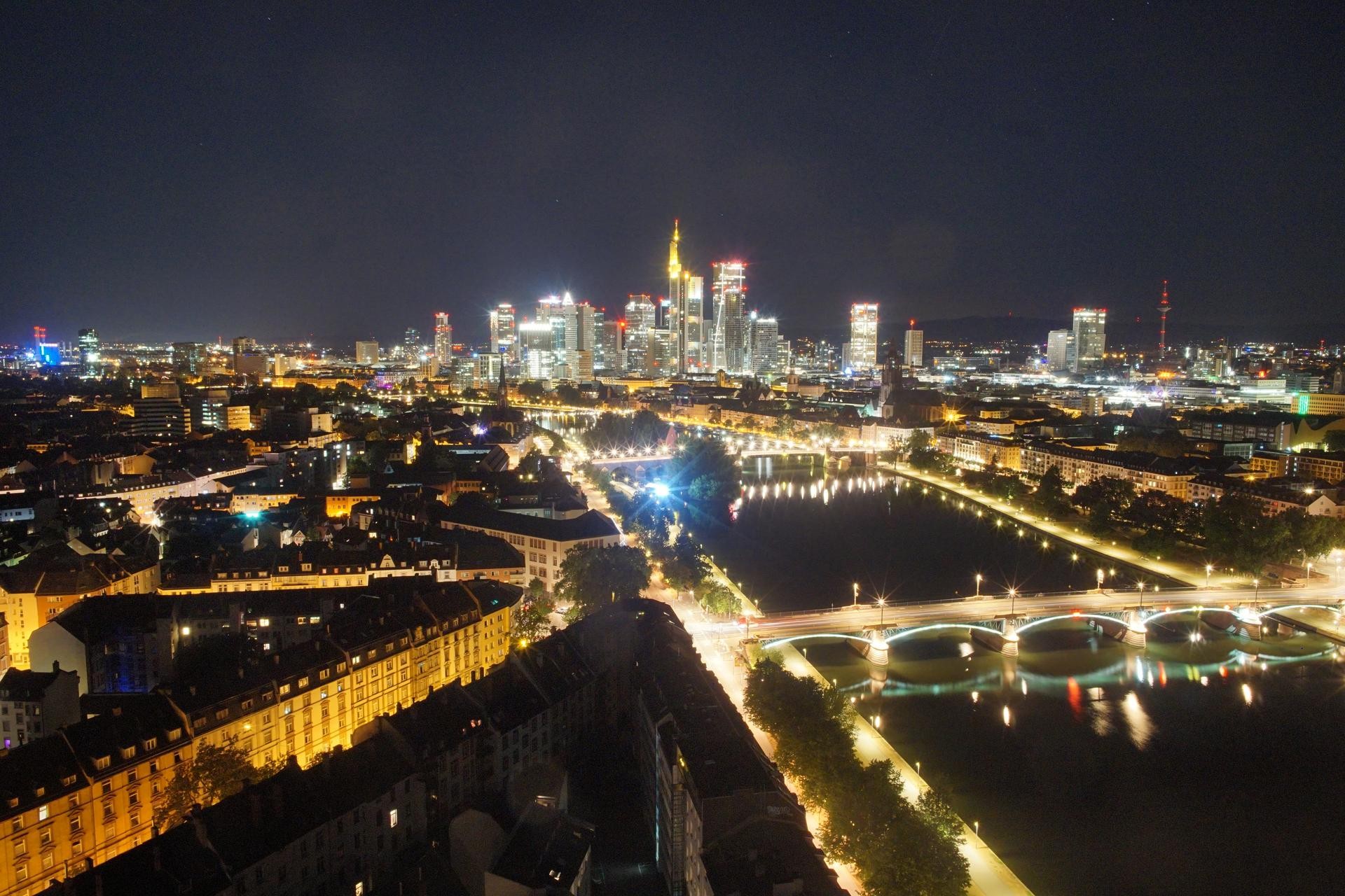 Archiv Foto Webcam Panoramablick auf die Skyline Frankfurt