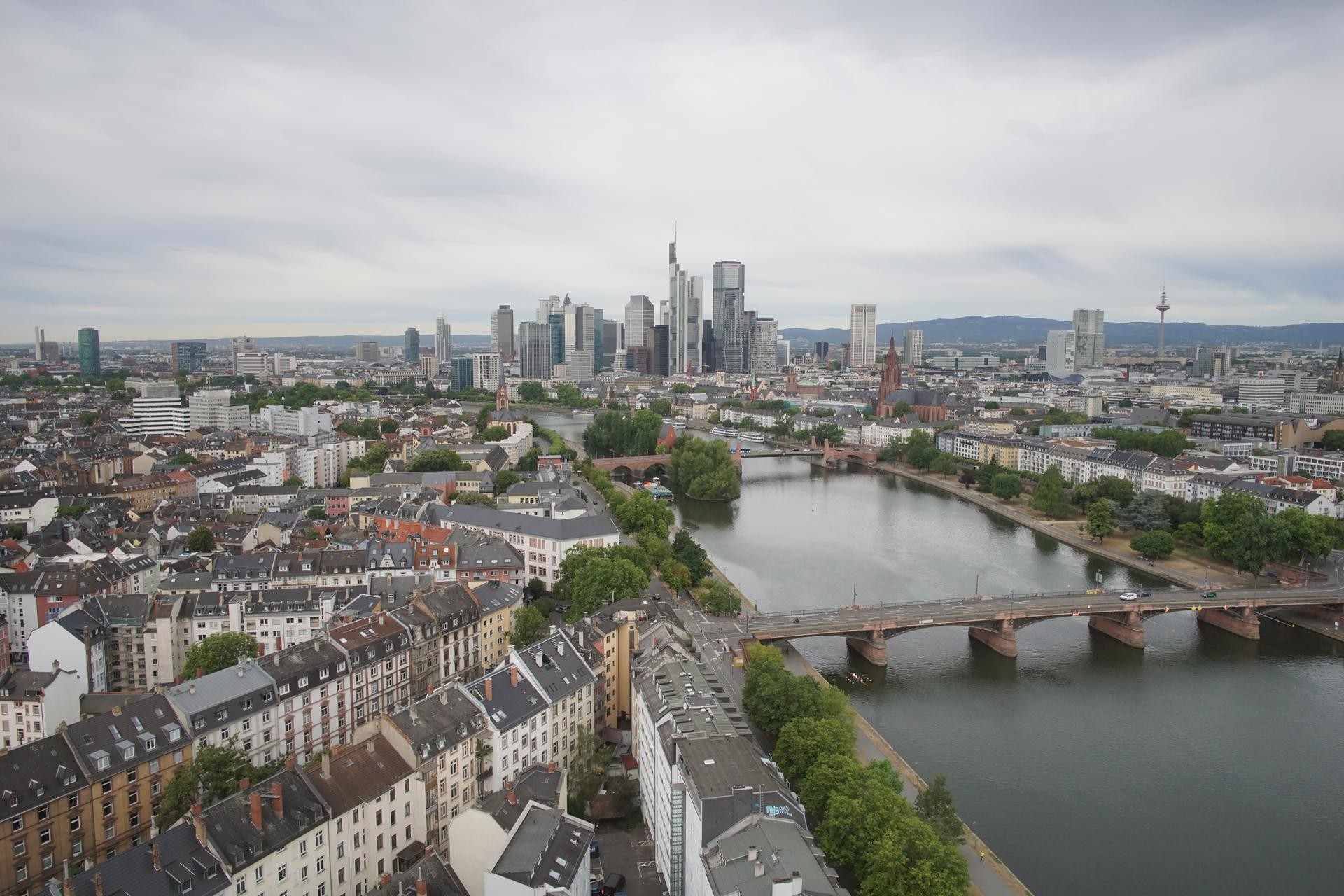 Archiv Foto Webcam Panoramablick auf die Skyline Frankfurt