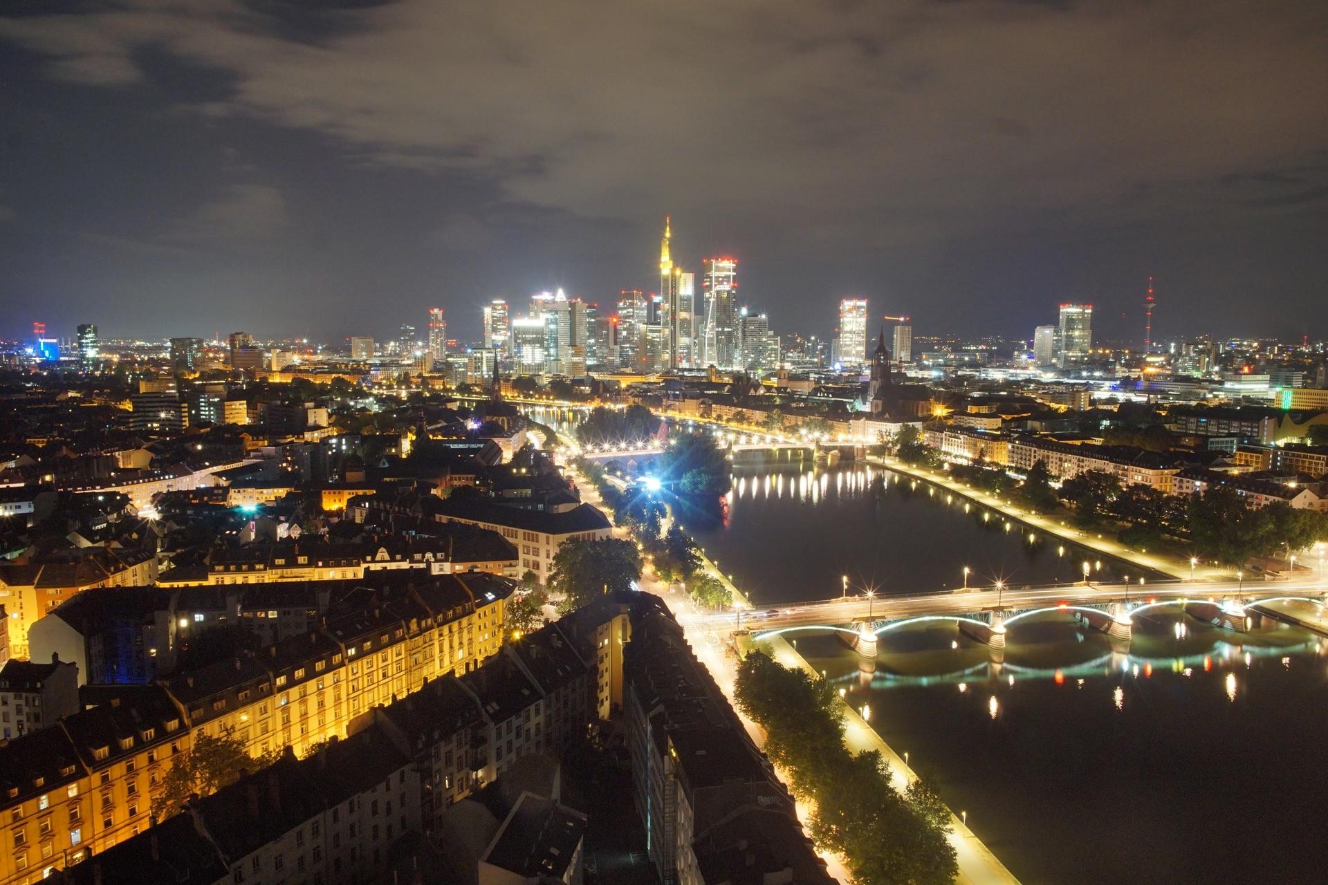 Archiv Foto Webcam Panoramablick auf die Skyline Frankfurt