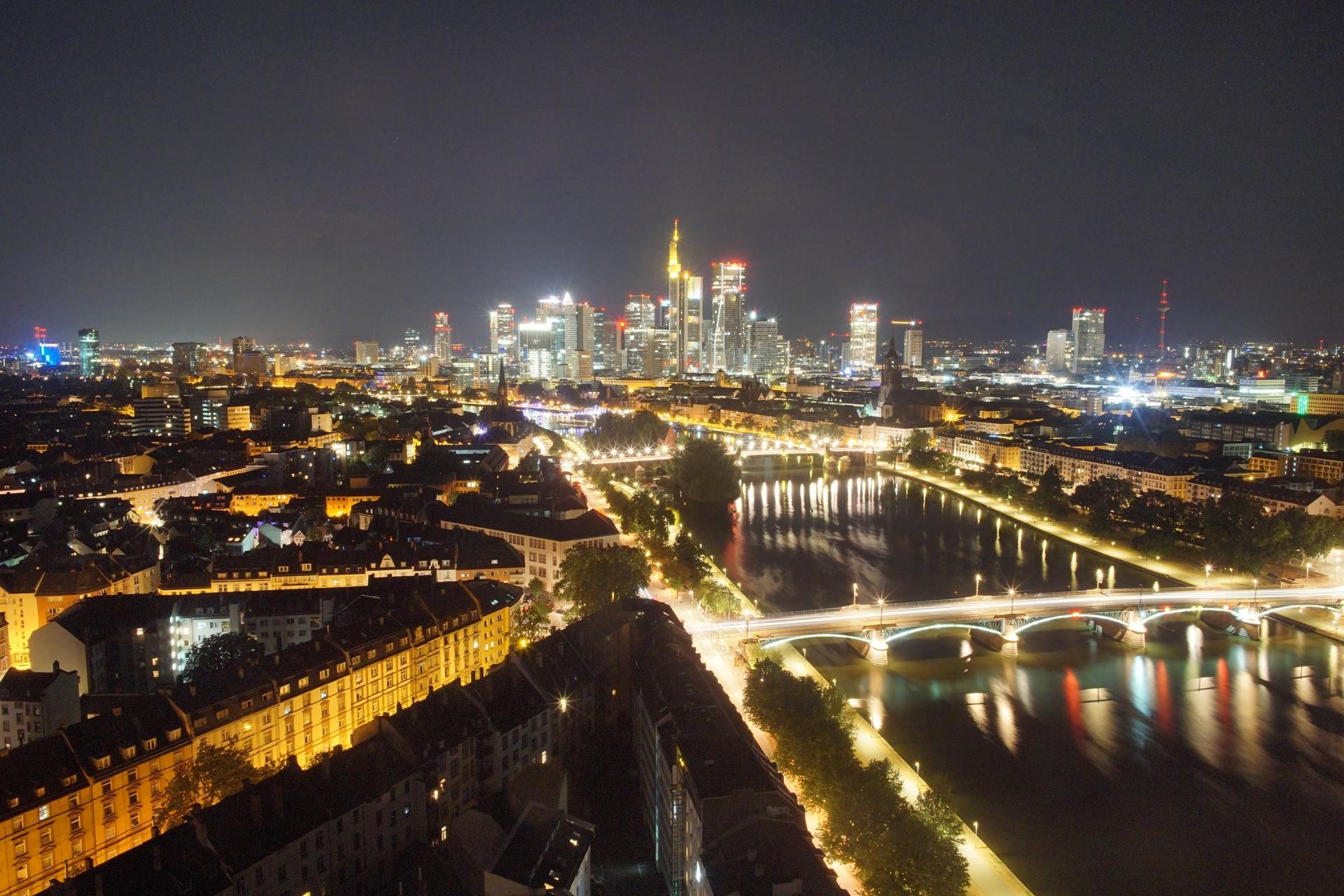 Archiv Foto Webcam Panoramablick auf die Skyline Frankfurt