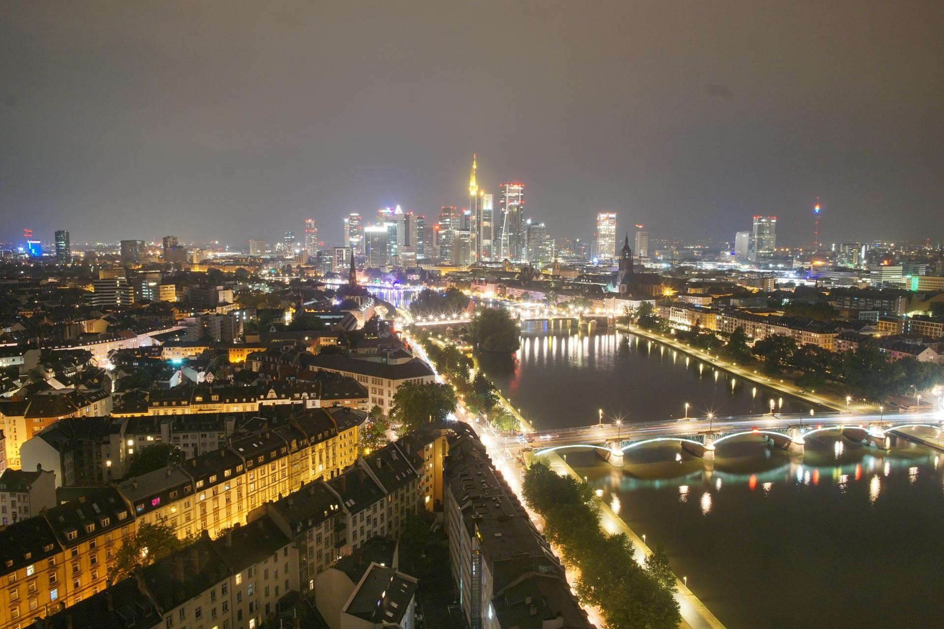 Archiv Foto Webcam Panoramablick auf die Skyline Frankfurt