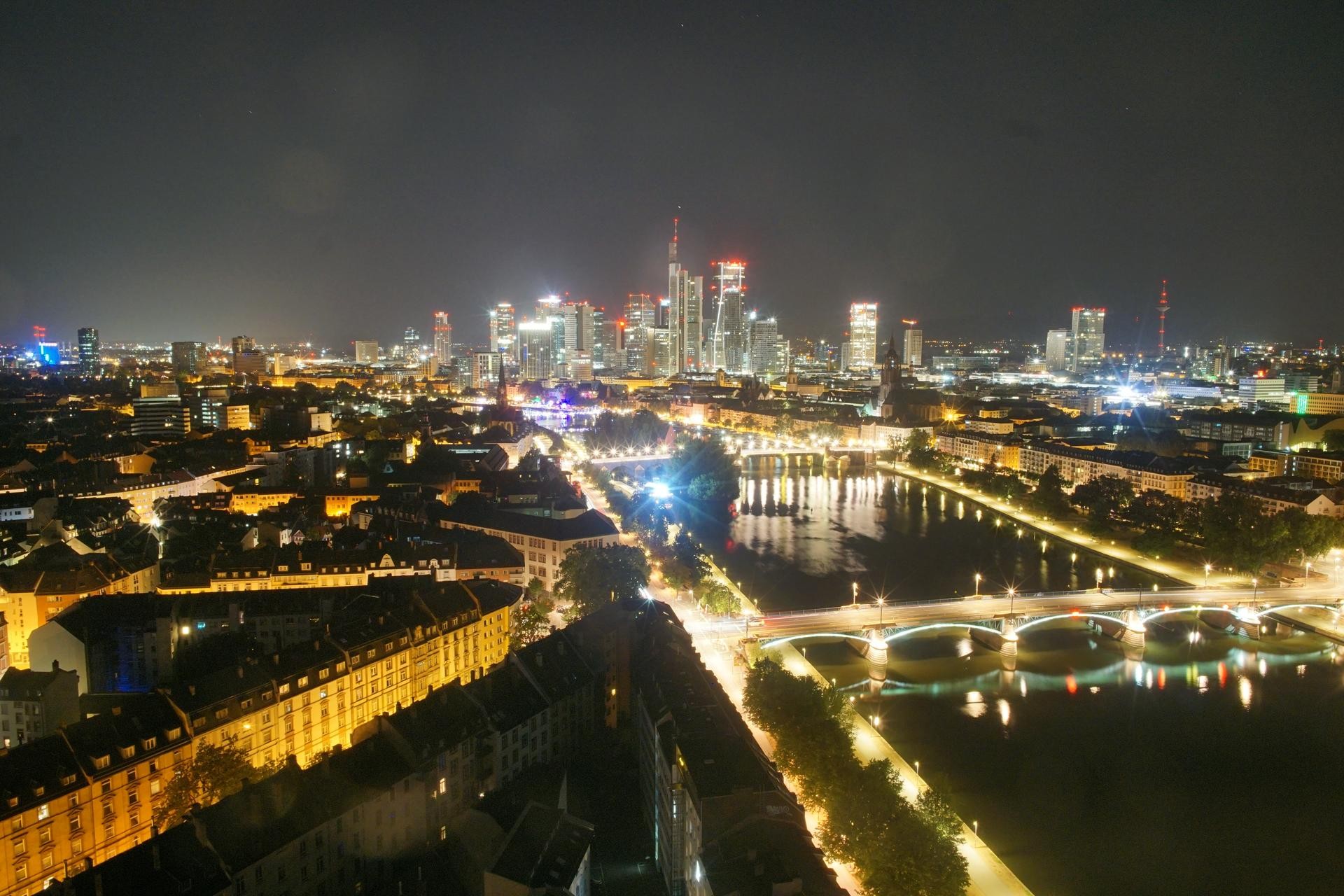 Archiv Foto Webcam Panoramablick auf die Skyline Frankfurt