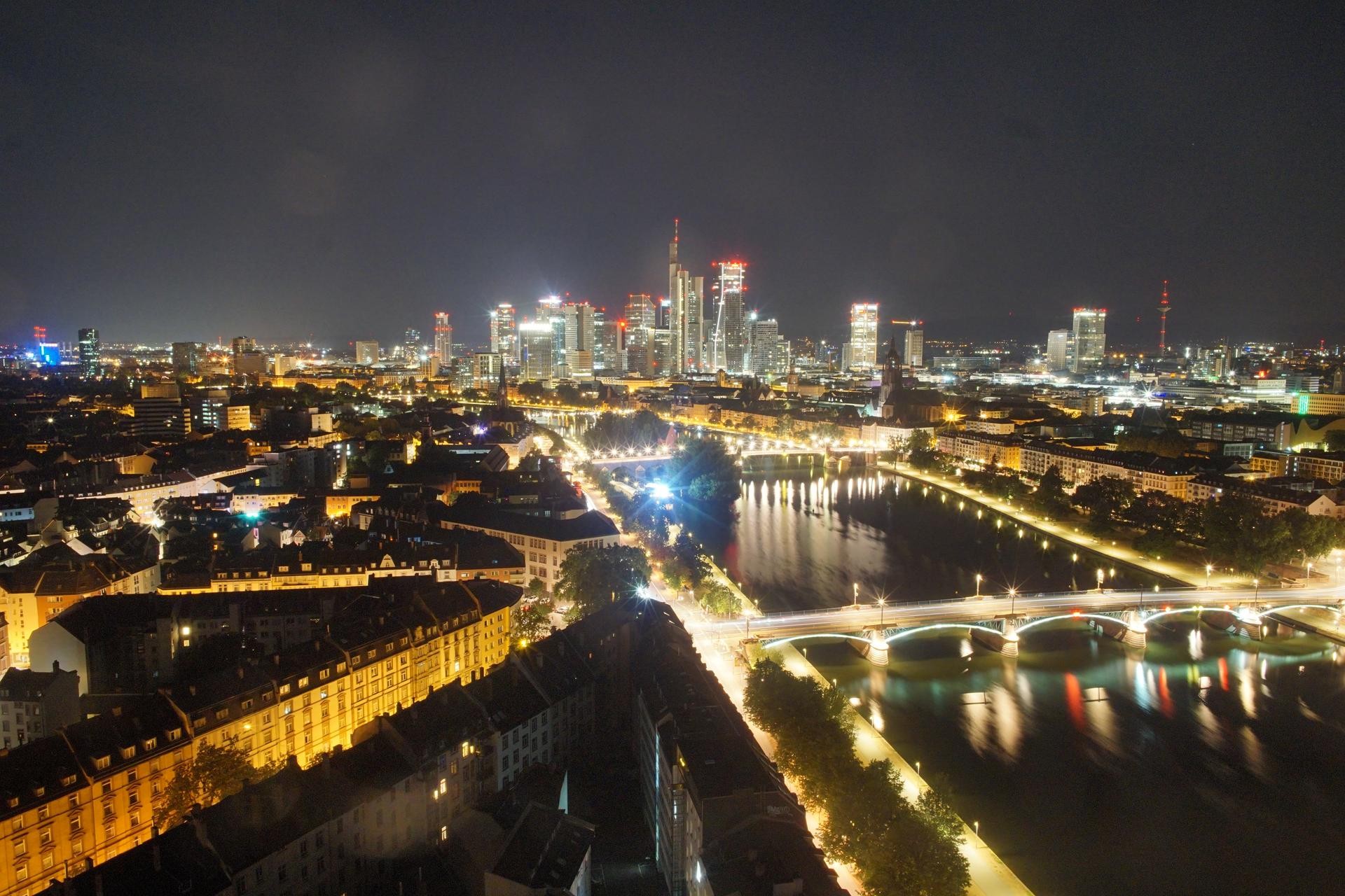 Archiv Foto Webcam Panoramablick auf die Skyline Frankfurt