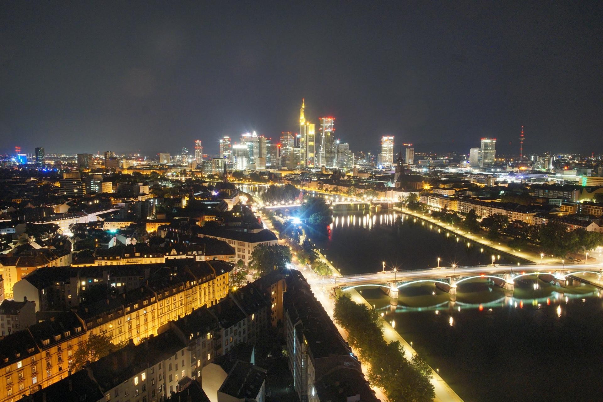 Archiv Foto Webcam Panoramablick auf die Skyline Frankfurt