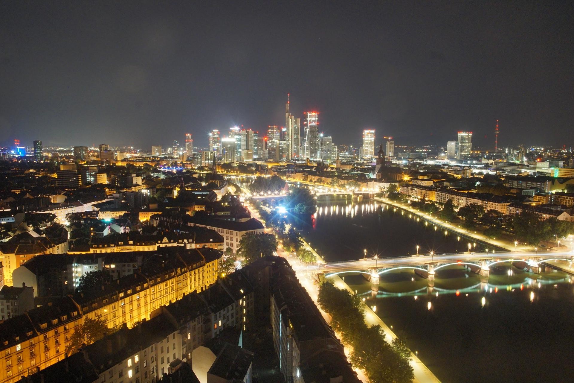 Archiv Foto Webcam Panoramablick auf die Skyline Frankfurt