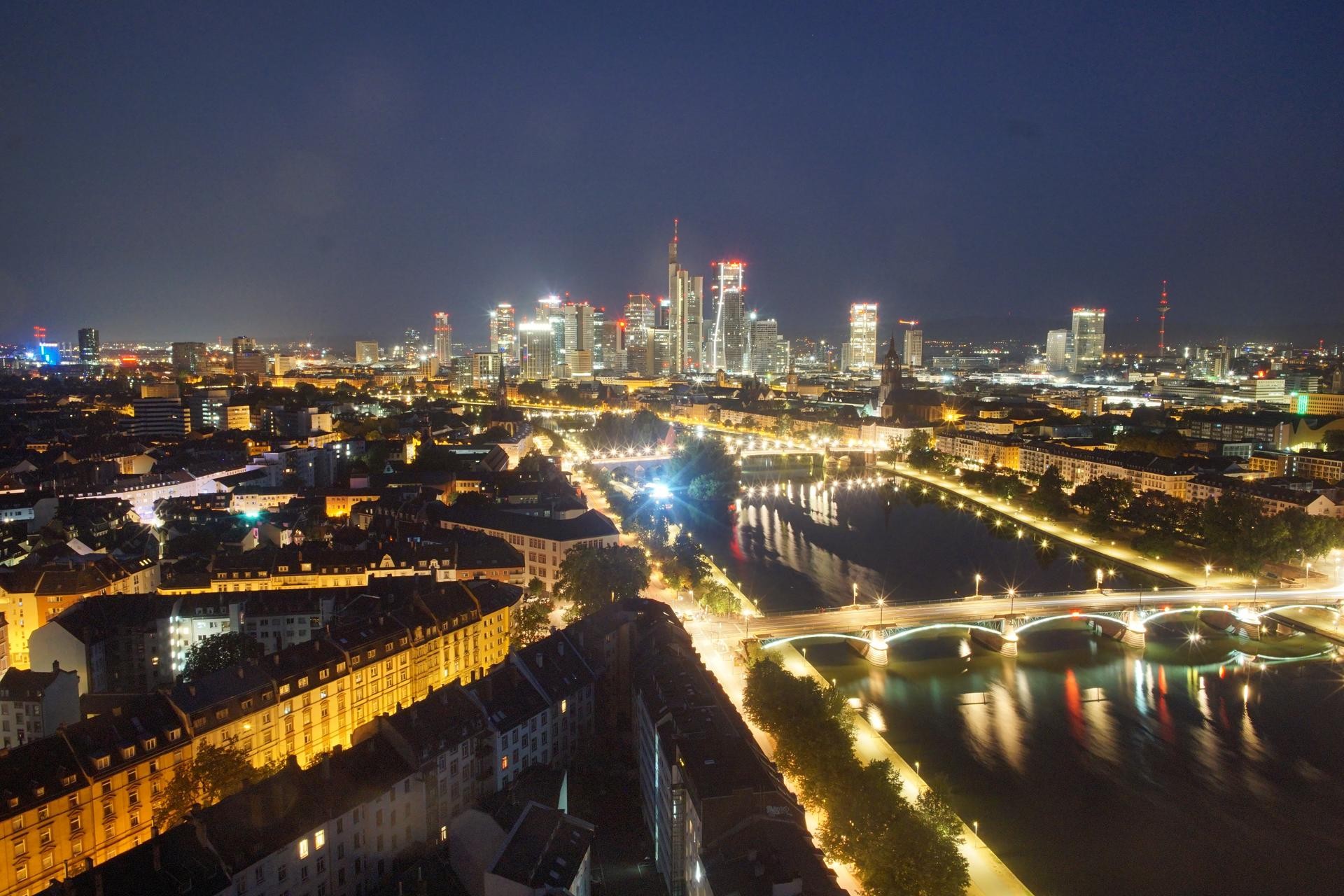 Archiv Foto Webcam Panoramablick auf die Skyline Frankfurt