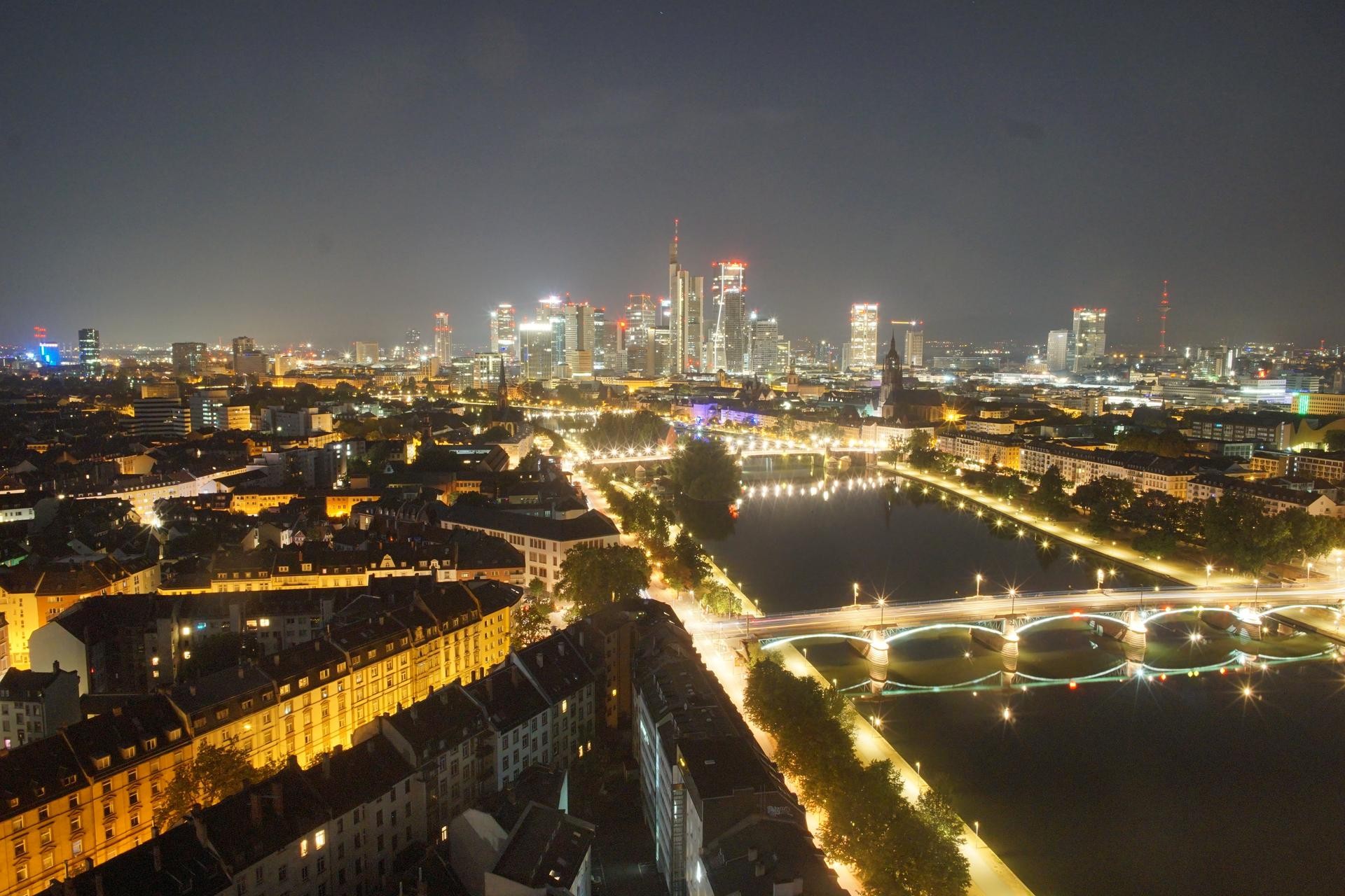 Archiv Foto Webcam Panoramablick auf die Skyline Frankfurt