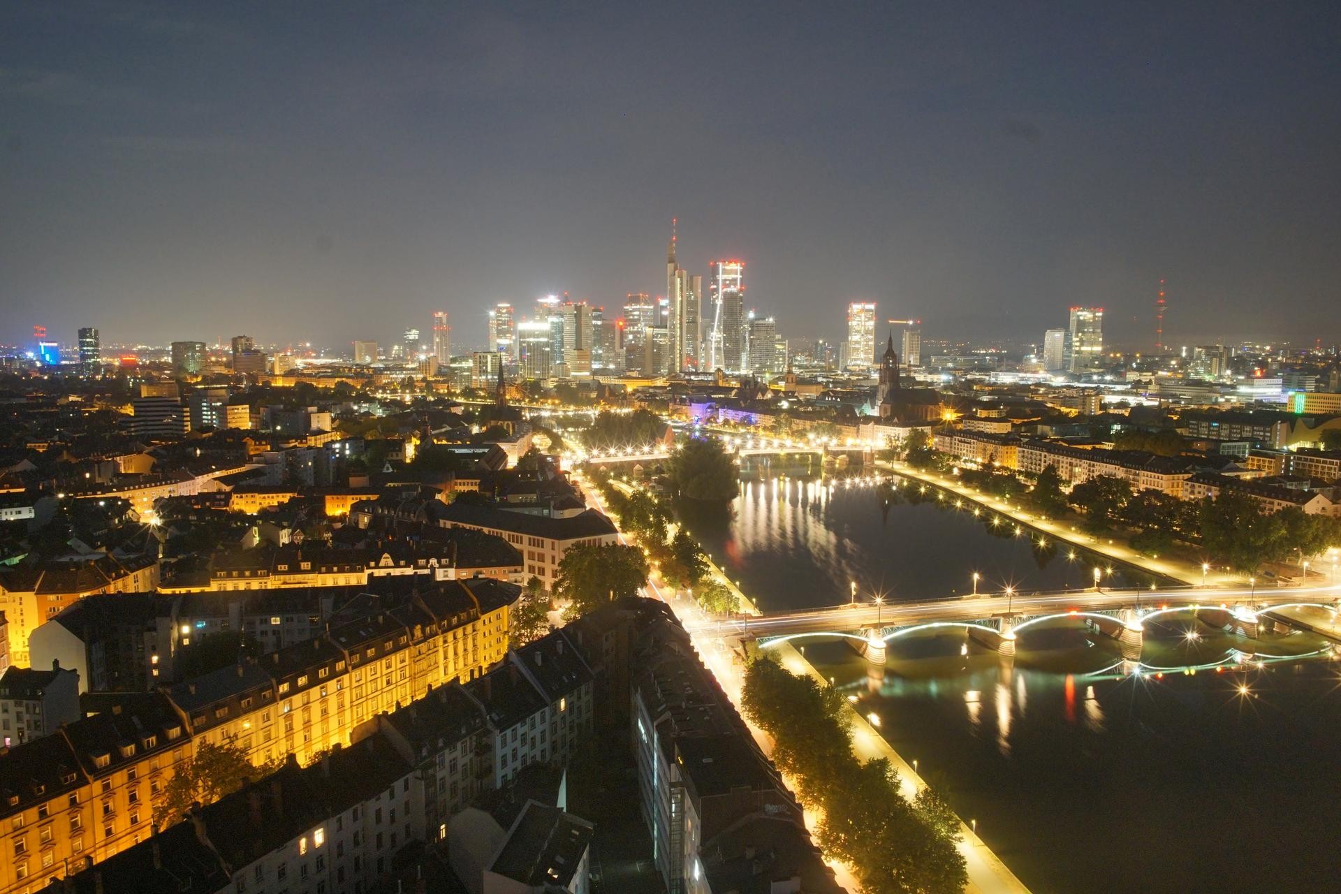 Archiv Foto Webcam Panoramablick auf die Skyline Frankfurt