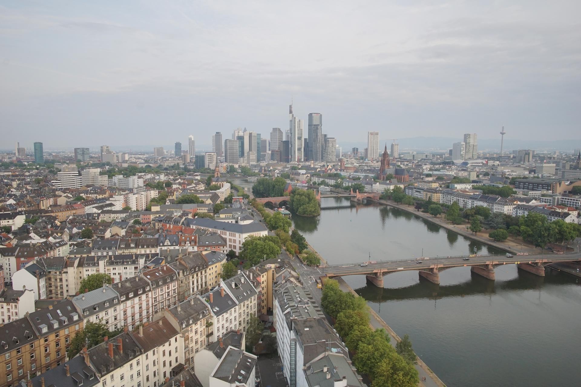 Archiv Foto Webcam Panoramablick auf die Skyline Frankfurt