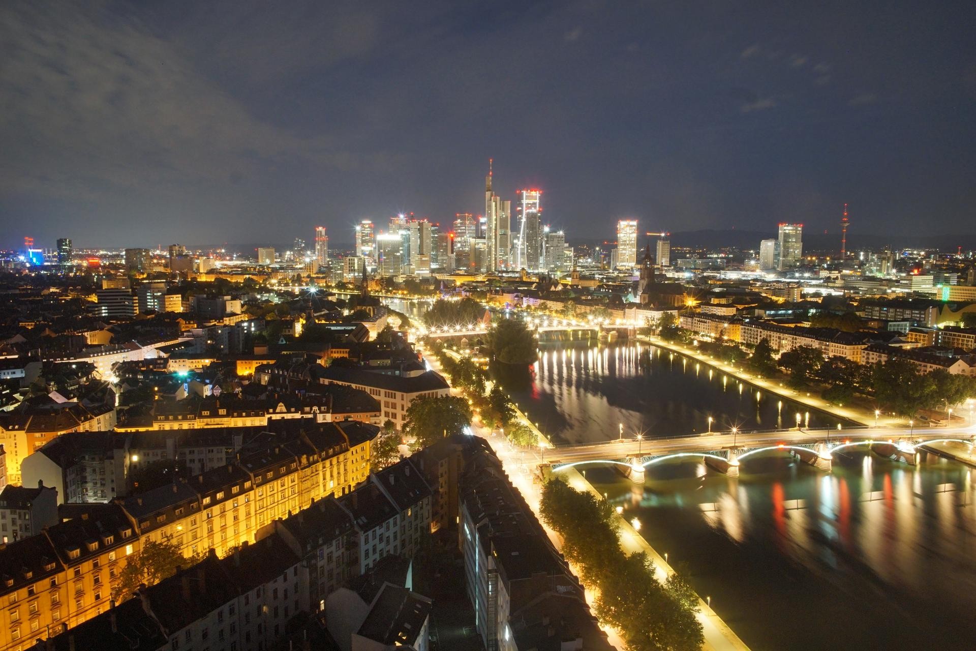 Archiv Foto Webcam Panoramablick auf die Skyline Frankfurt