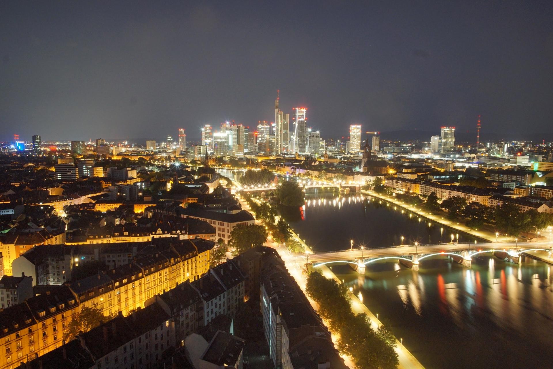 Archiv Foto Webcam Panoramablick auf die Skyline Frankfurt