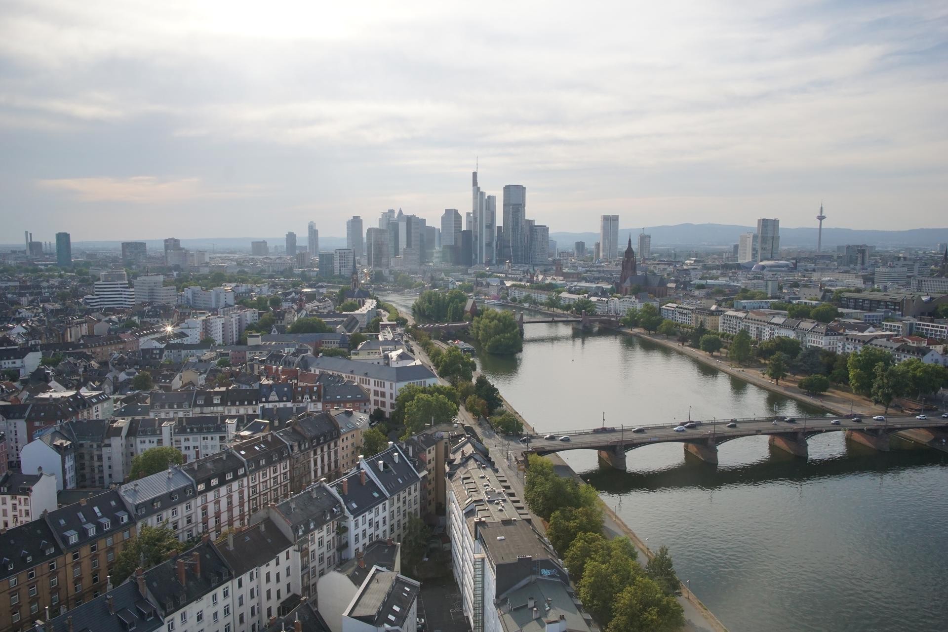Archiv Foto Webcam Panoramablick auf die Skyline Frankfurt