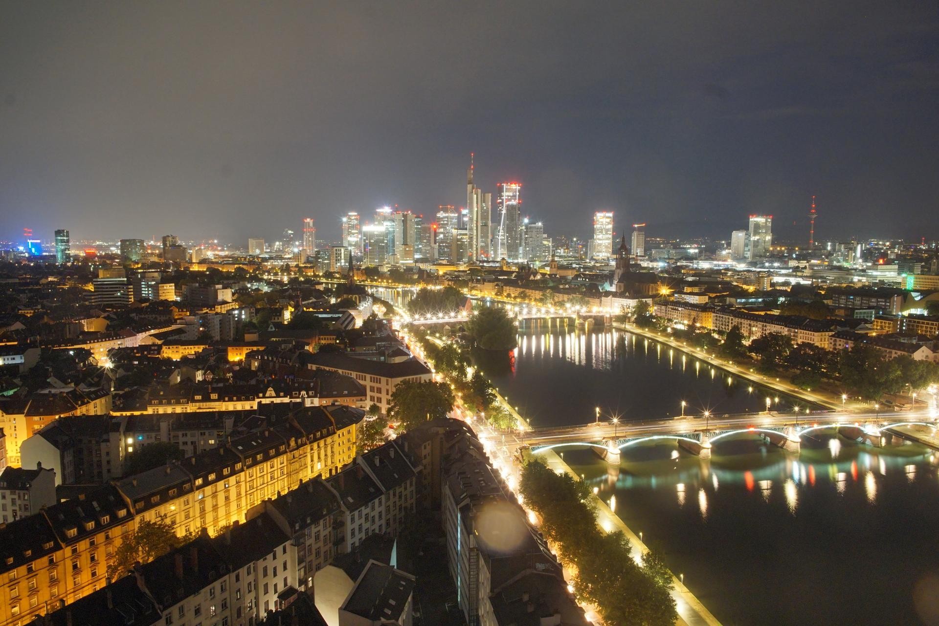 Archiv Foto Webcam Panoramablick auf die Skyline Frankfurt