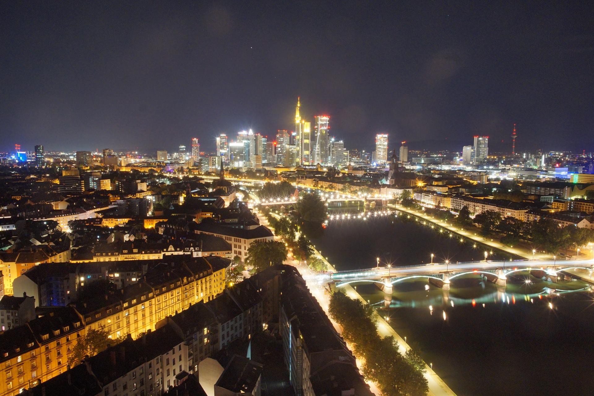 Archiv Foto Webcam Panoramablick auf die Skyline Frankfurt