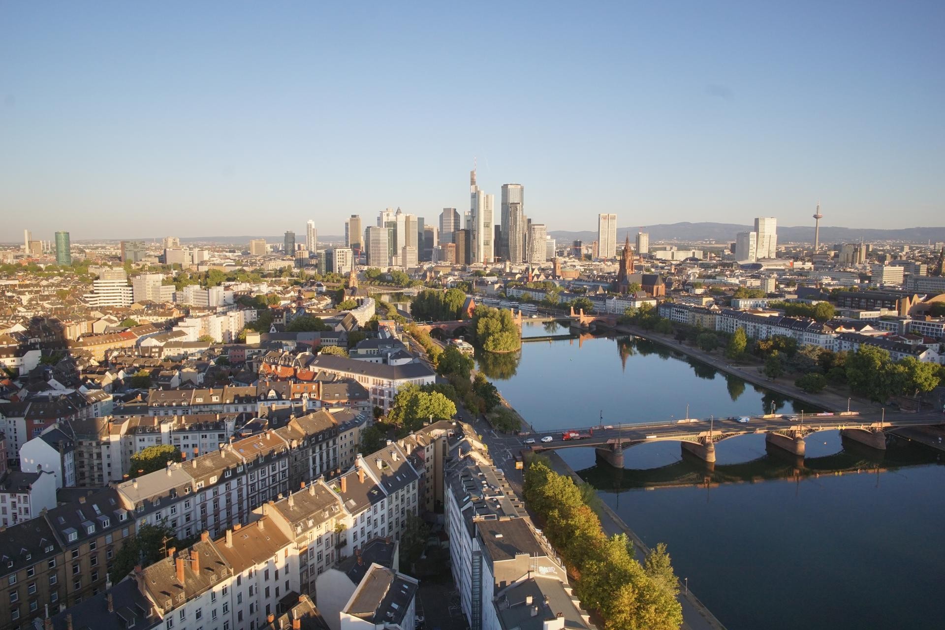 Archiv Foto Webcam Panoramablick auf die Skyline Frankfurt