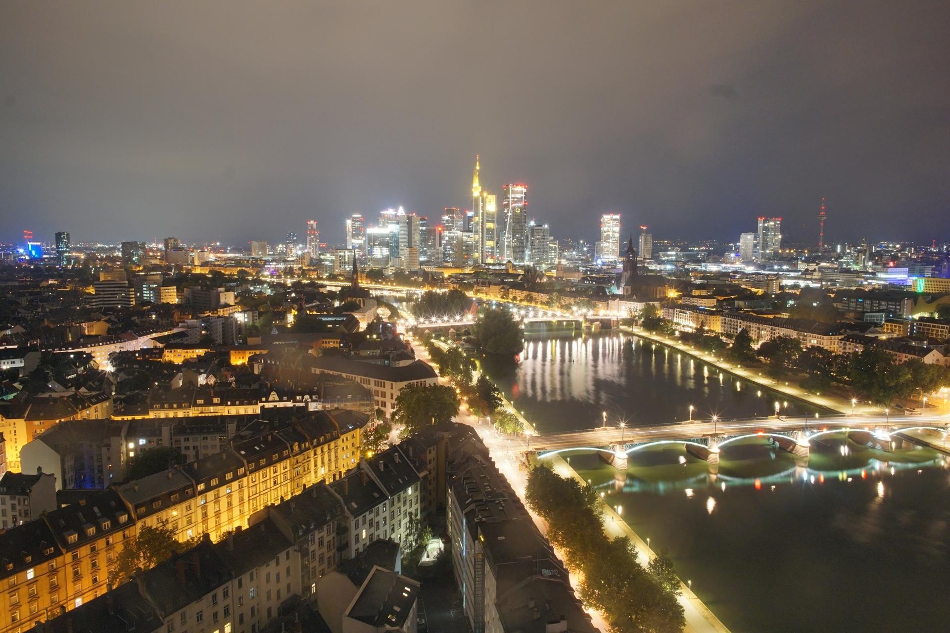 Archiv Foto Webcam Panoramablick auf die Skyline Frankfurt
