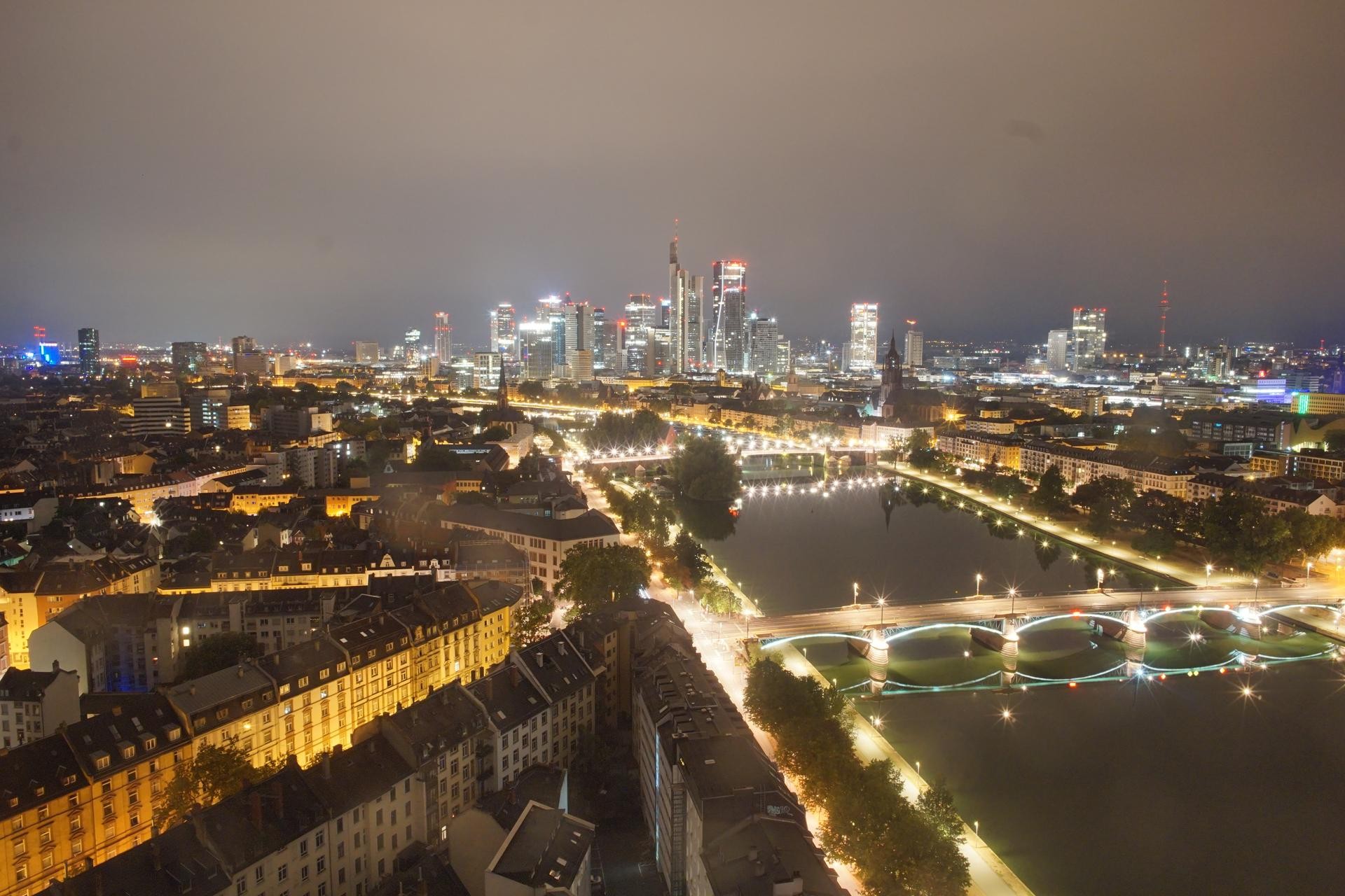 Archiv Foto Webcam Panoramablick auf die Skyline Frankfurt