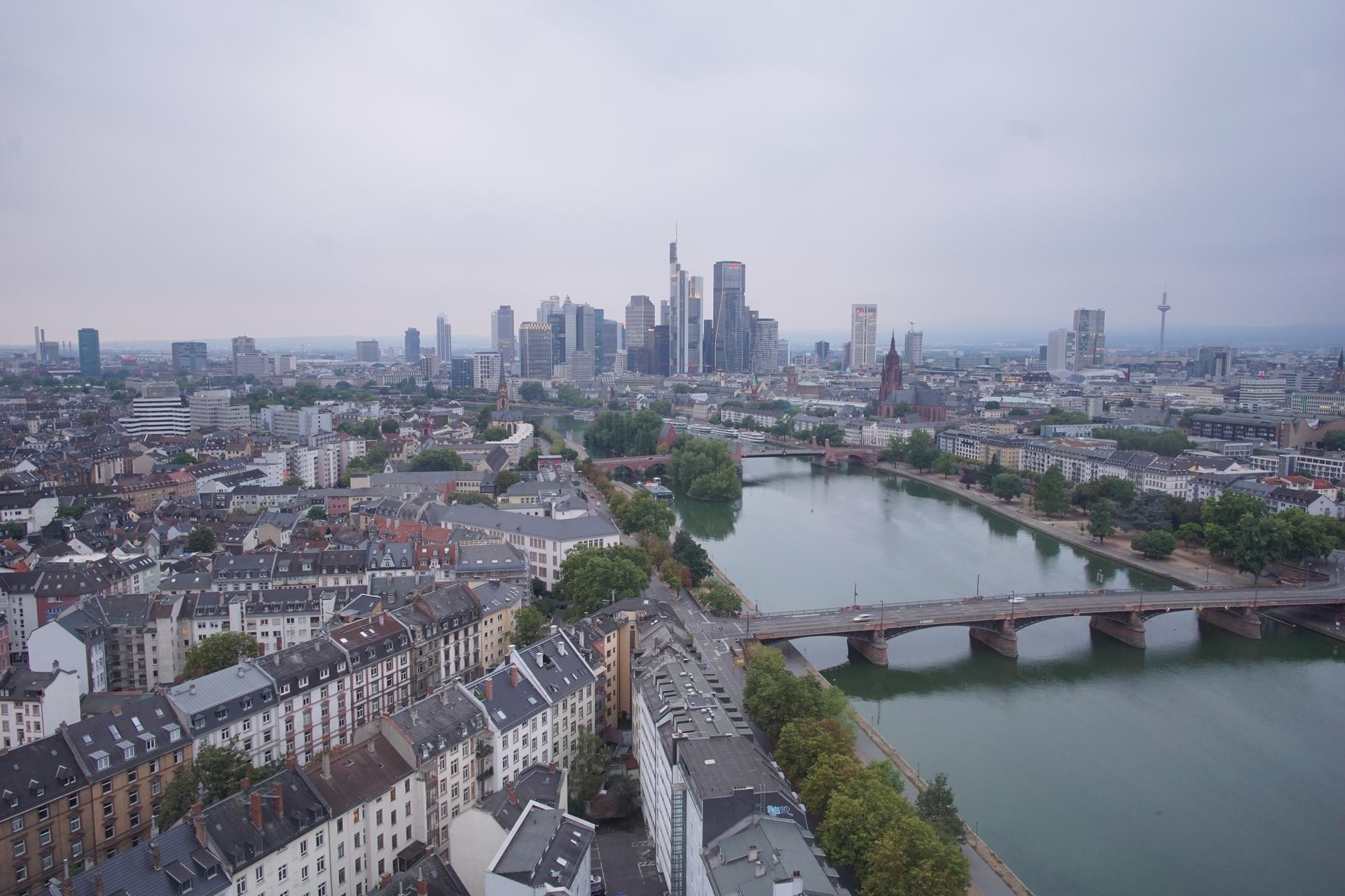 Archiv Foto Webcam Panoramablick auf die Skyline Frankfurt