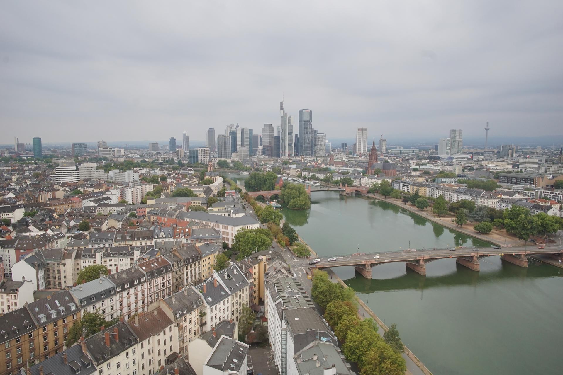 Archiv Foto Webcam Panoramablick auf die Skyline Frankfurt