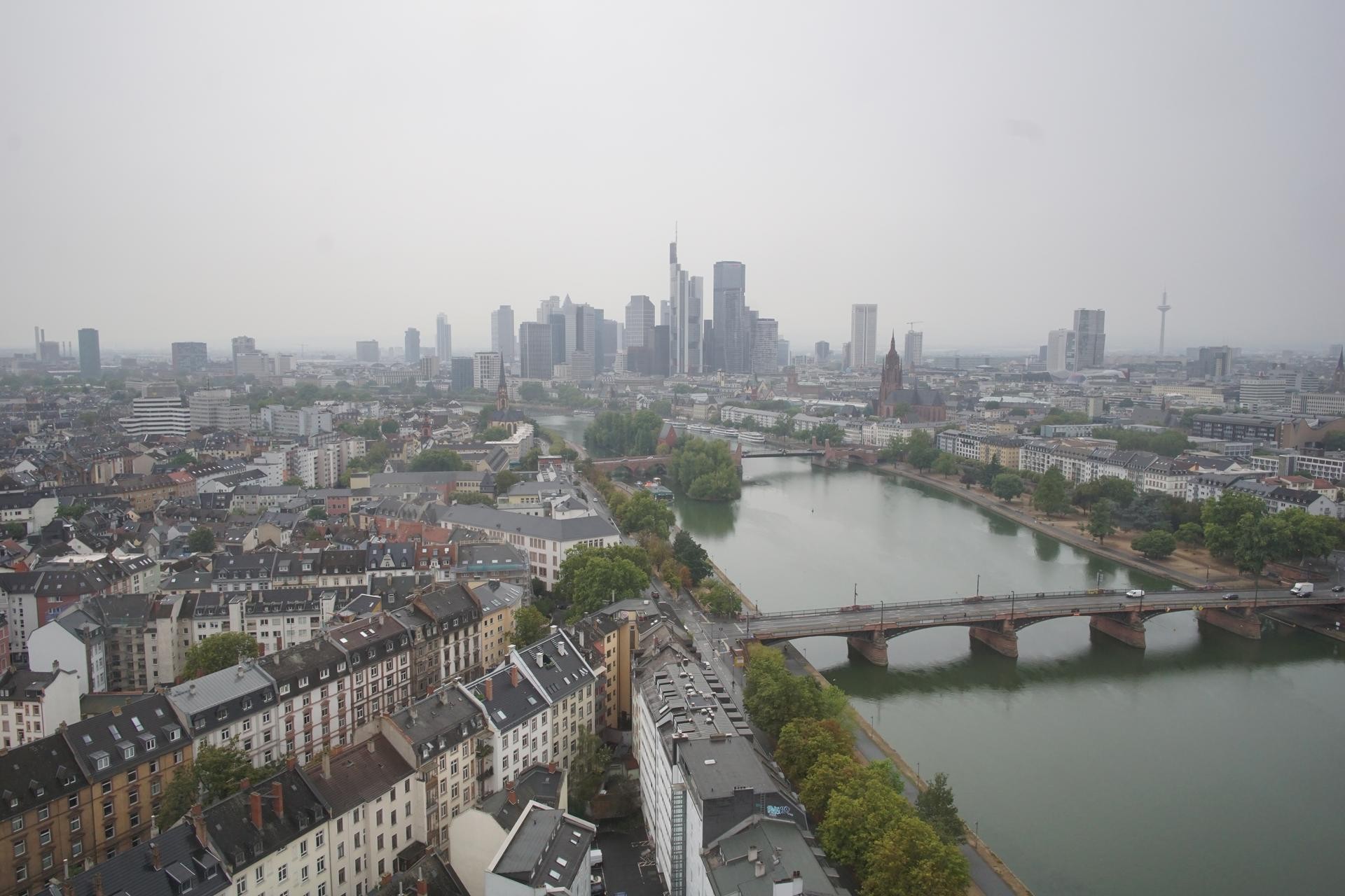 Archiv Foto Webcam Panoramablick auf die Skyline Frankfurt