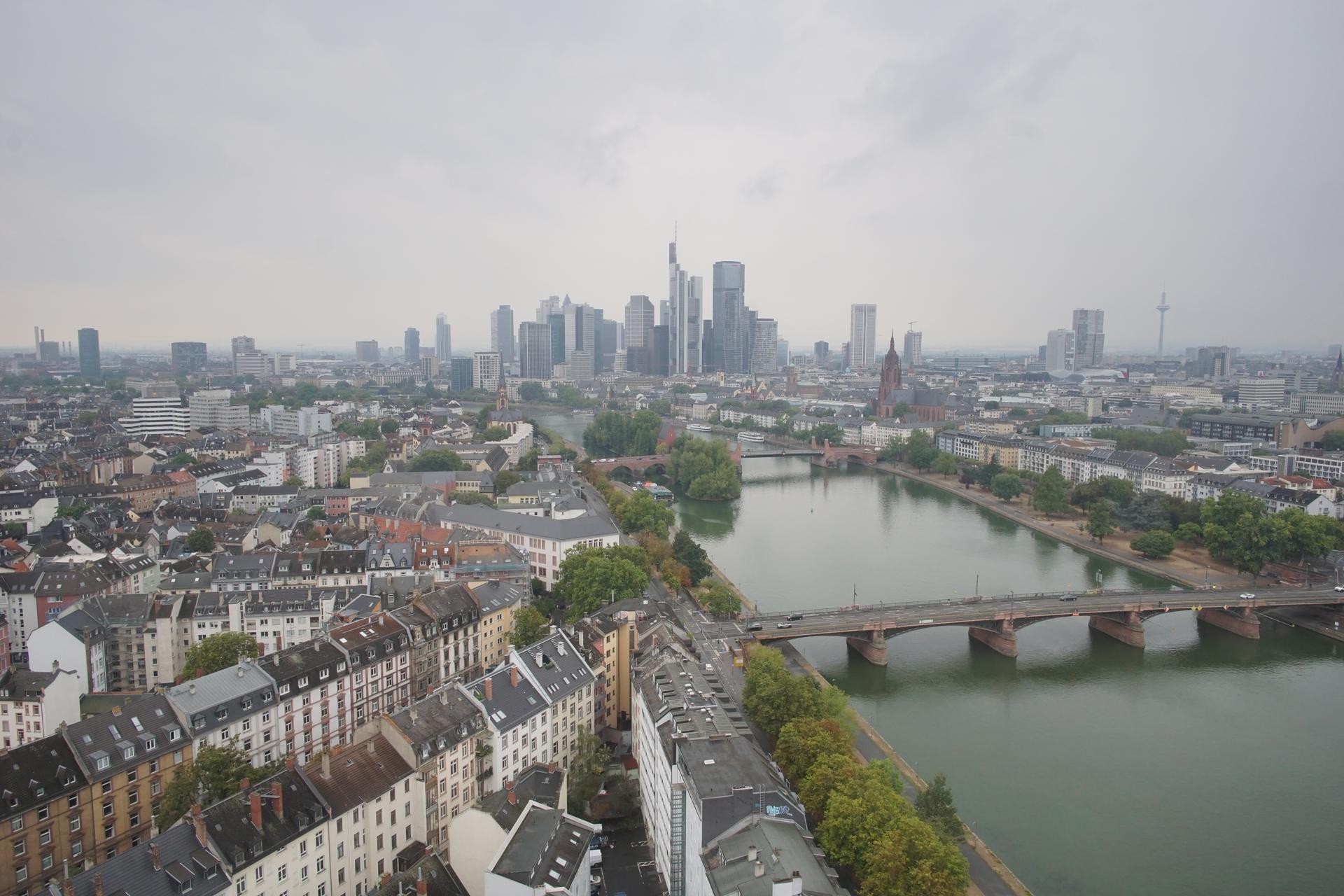 Archiv Foto Webcam Panoramablick auf die Skyline Frankfurt