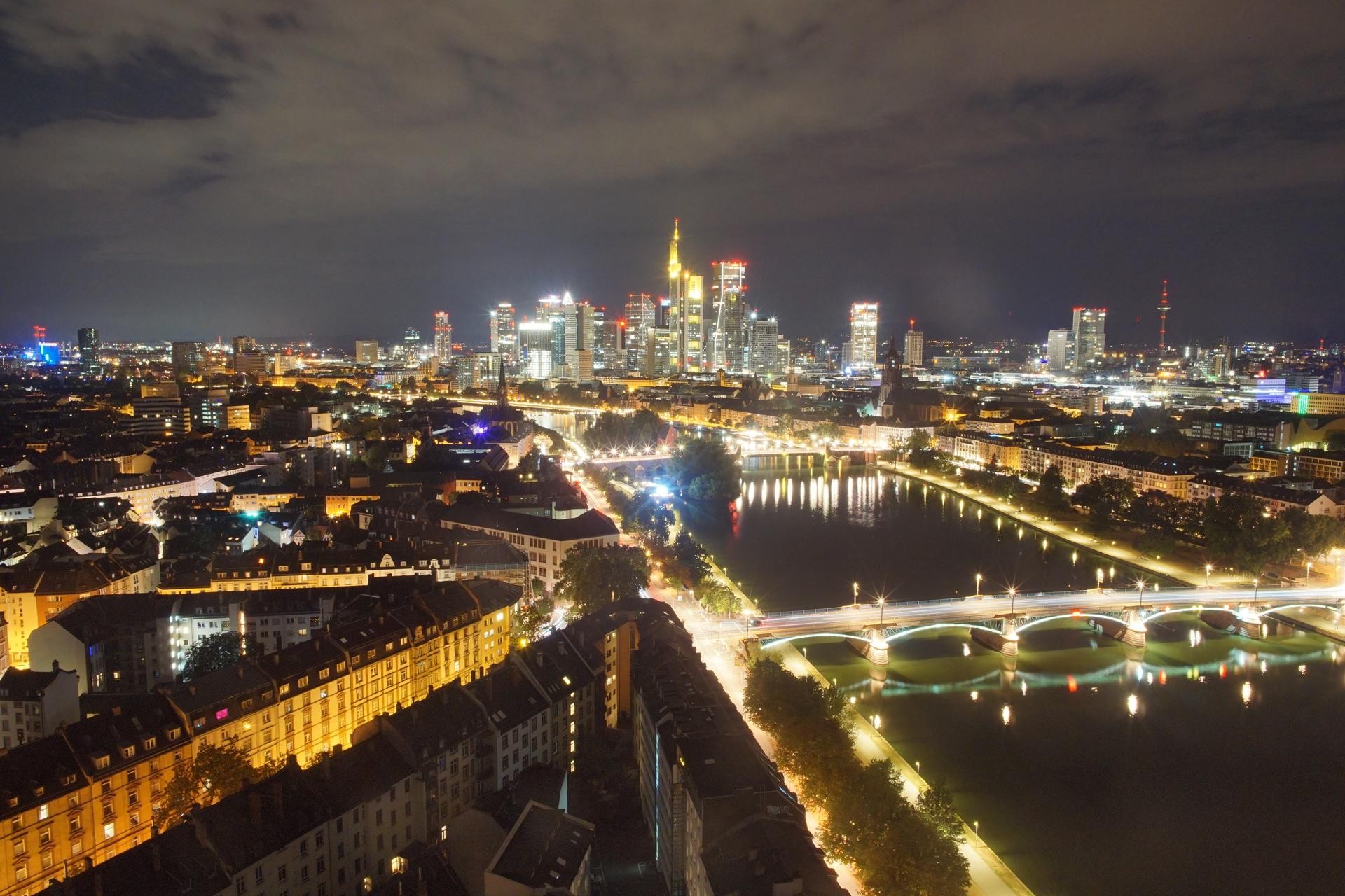 Archiv Foto Webcam Panoramablick auf die Skyline Frankfurt