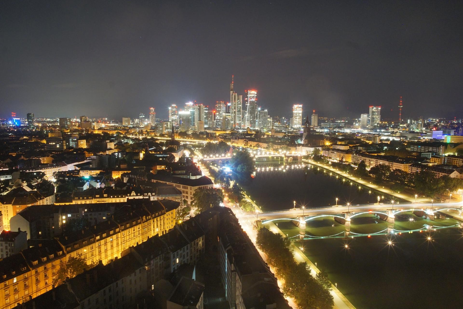 Archiv Foto Webcam Panoramablick auf die Skyline Frankfurt