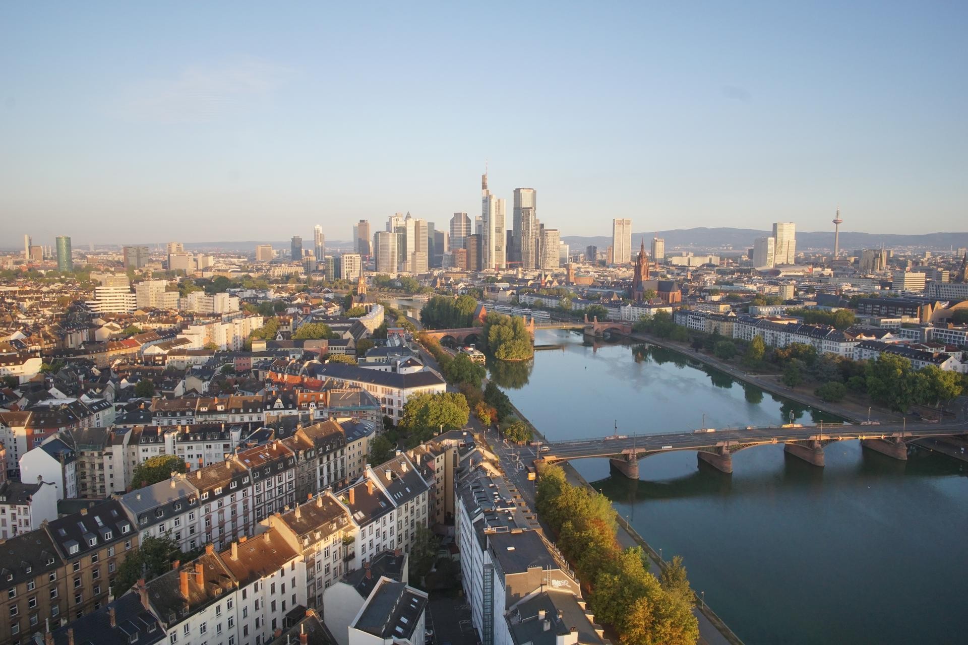 Archiv Foto Webcam Panoramablick auf die Skyline Frankfurt