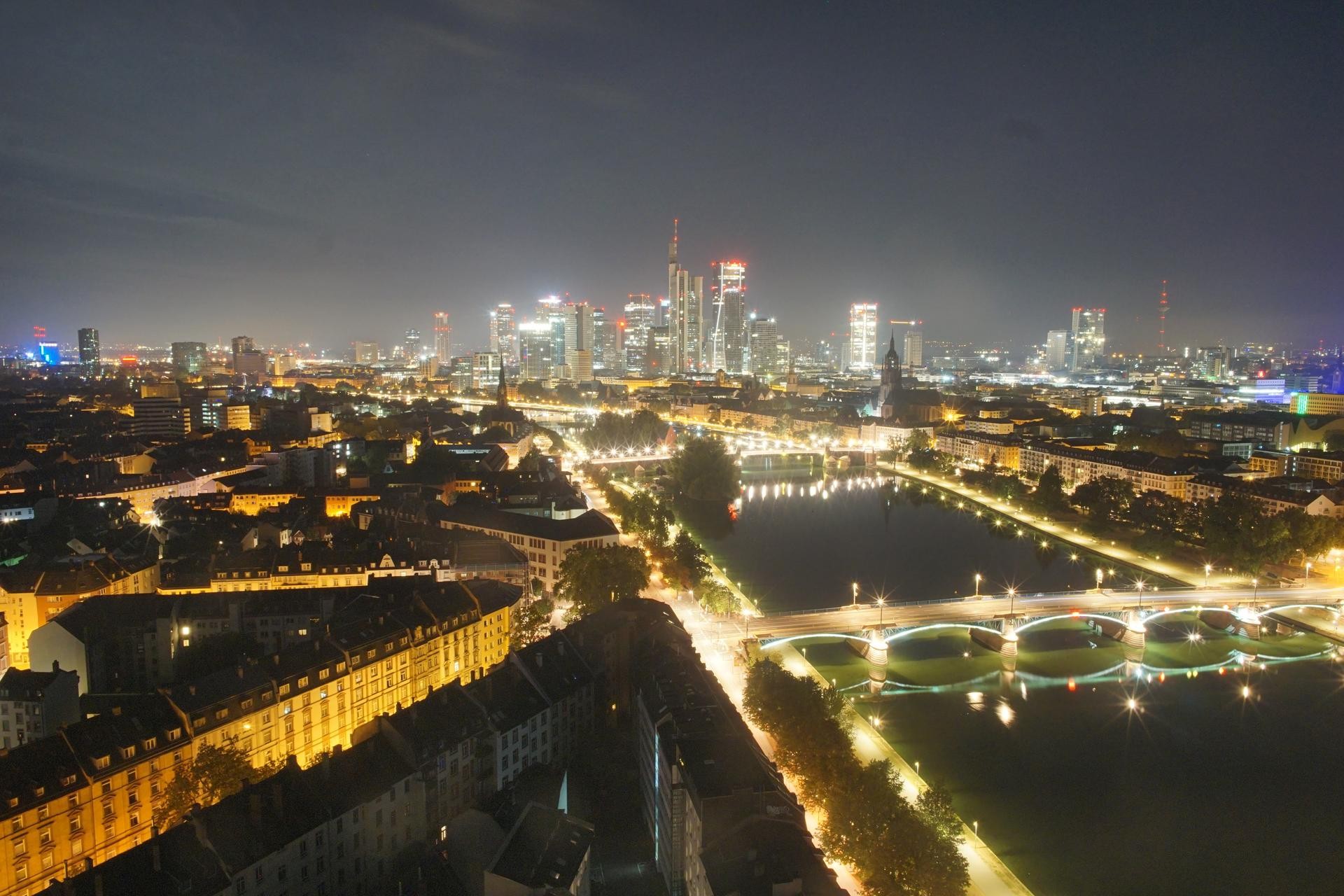 Archiv Foto Webcam Panoramablick auf die Skyline Frankfurt
