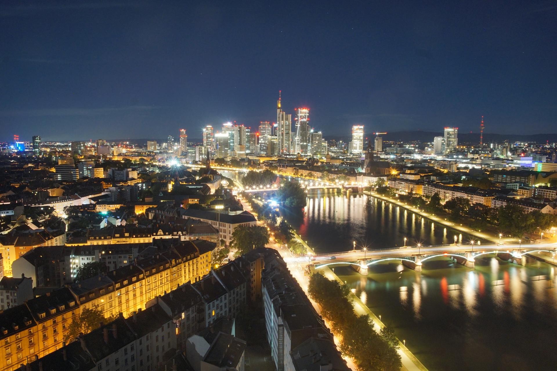 Archiv Foto Webcam Panoramablick auf die Skyline Frankfurt