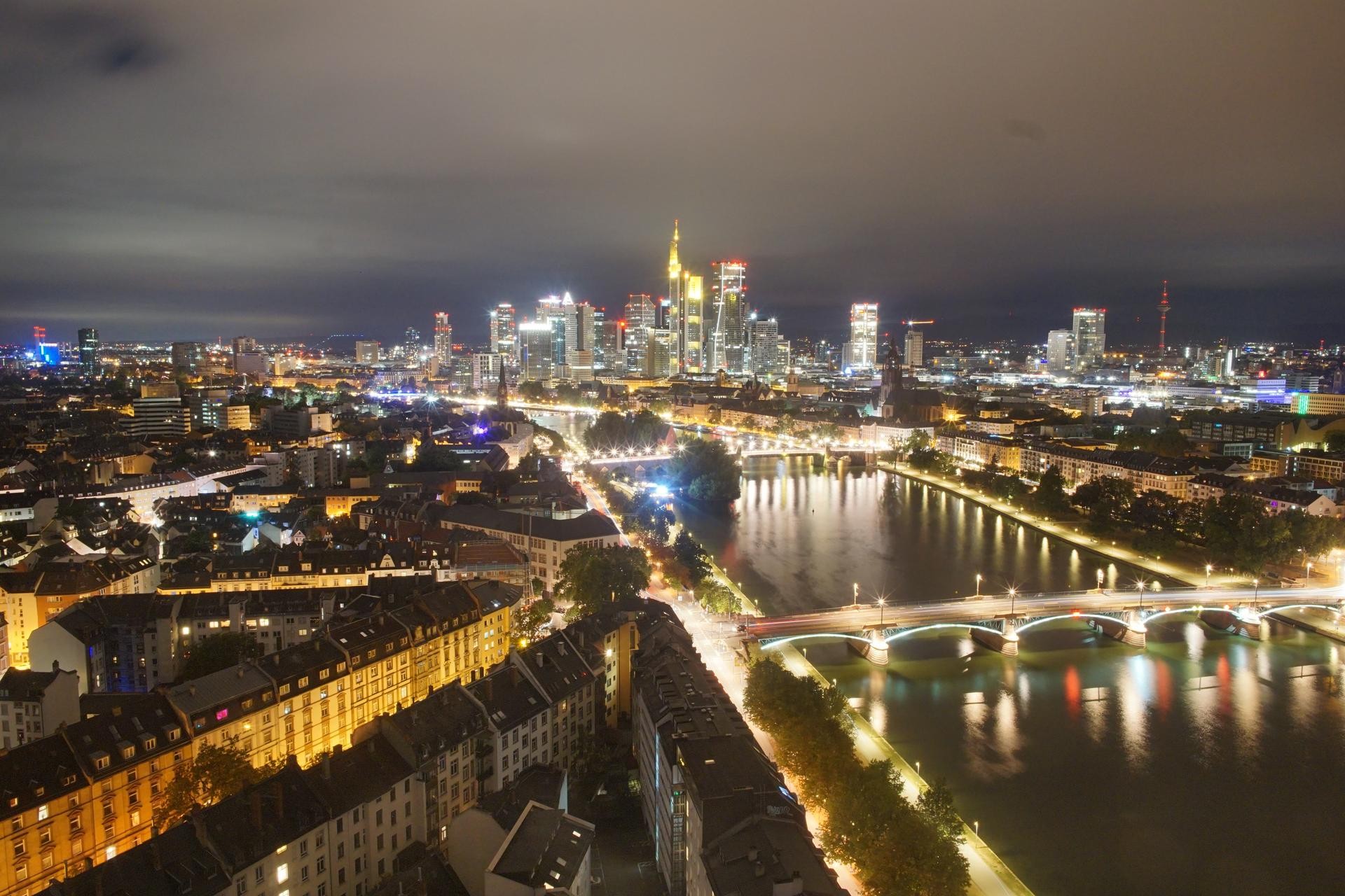 Archiv Foto Webcam Panoramablick auf die Skyline Frankfurt