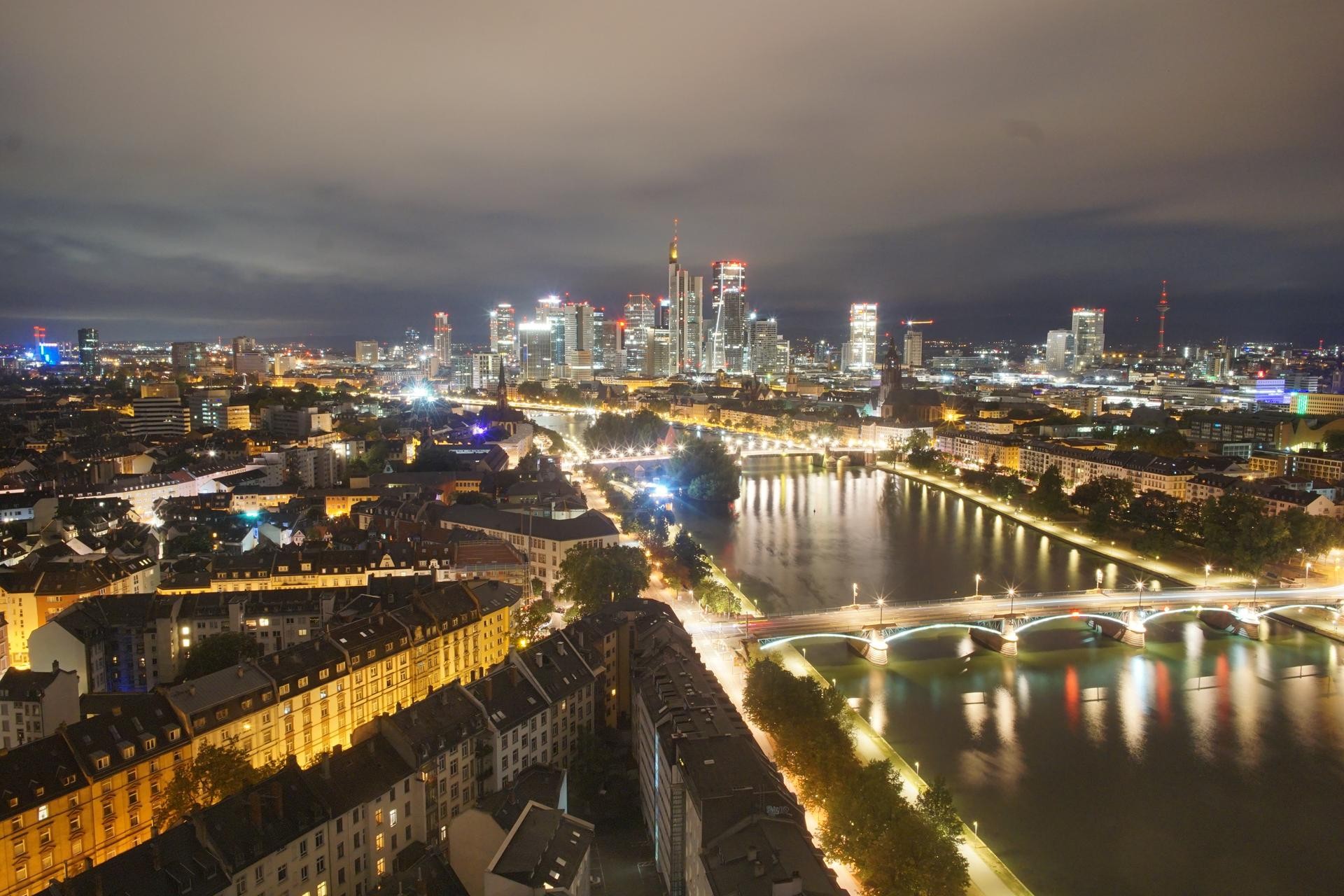 Archiv Foto Webcam Panoramablick auf die Skyline Frankfurt