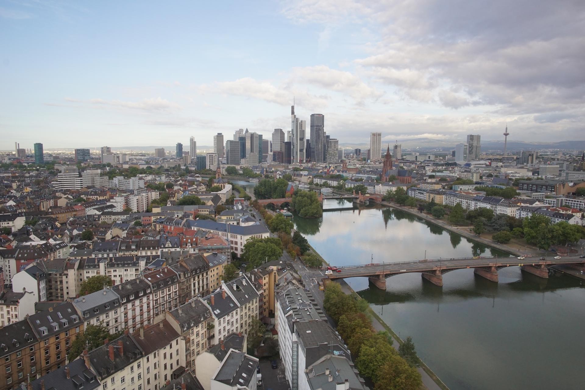Archiv Foto Webcam Panoramablick auf die Skyline Frankfurt