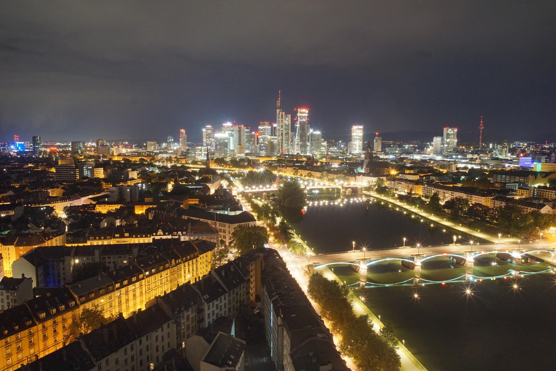 Archiv Foto Webcam Panoramablick auf die Skyline Frankfurt