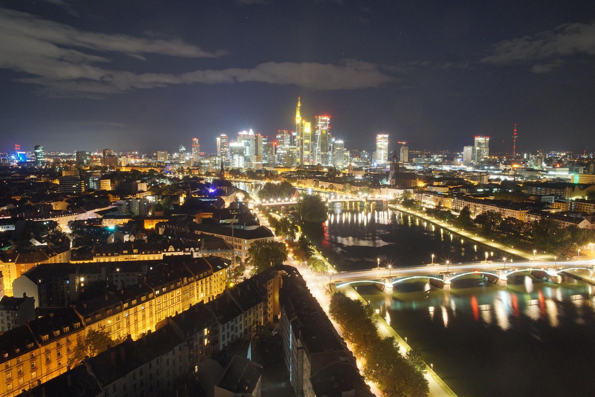 Archiv Foto Webcam Panoramablick auf die Skyline Frankfurt