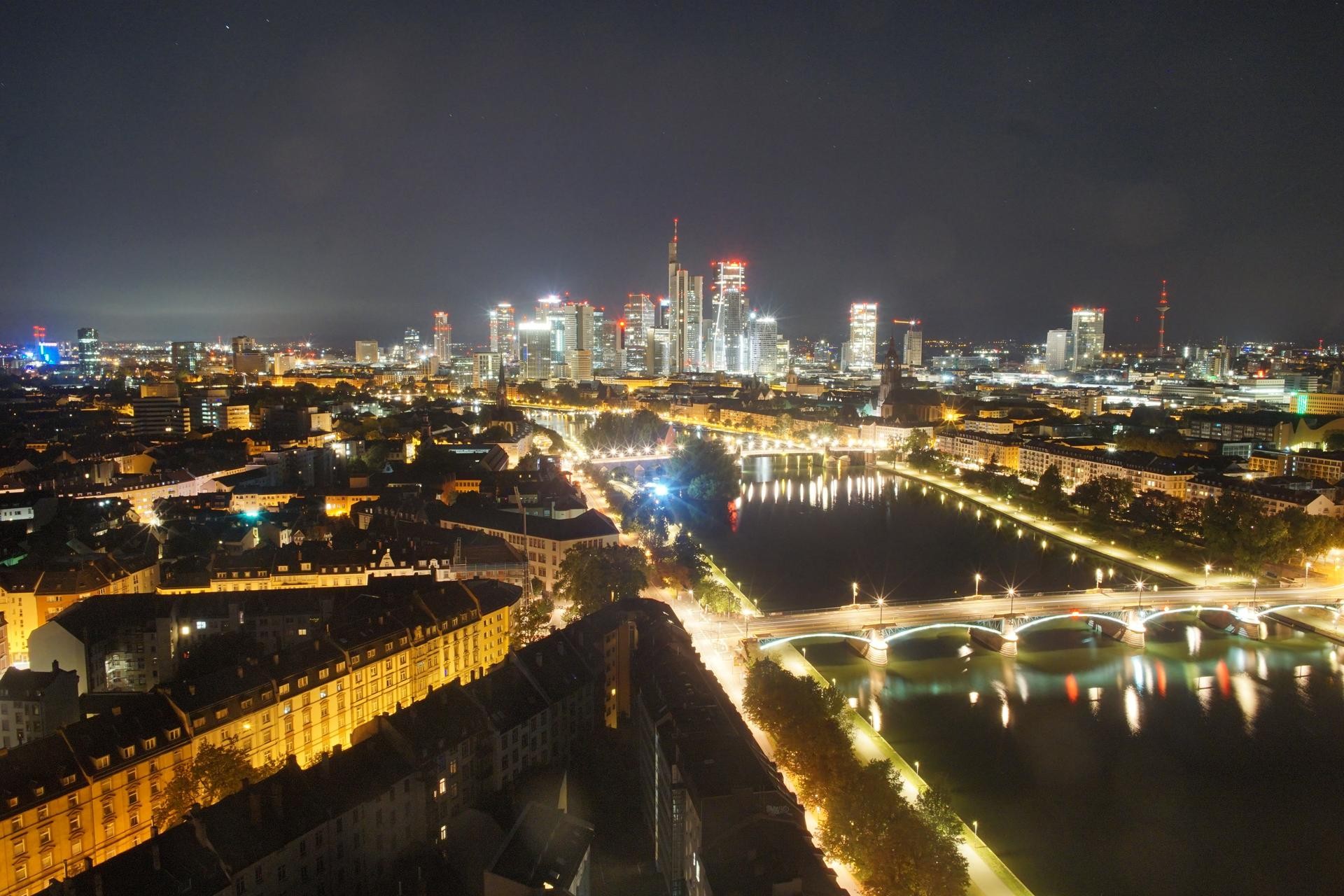 Archiv Foto Webcam Panoramablick auf die Skyline Frankfurt