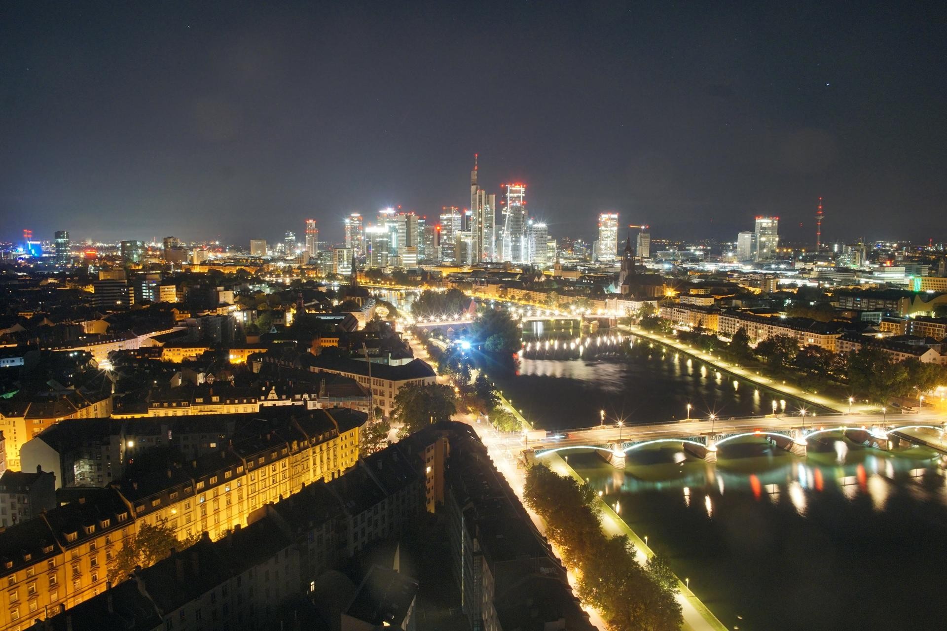 Archiv Foto Webcam Panoramablick auf die Skyline Frankfurt