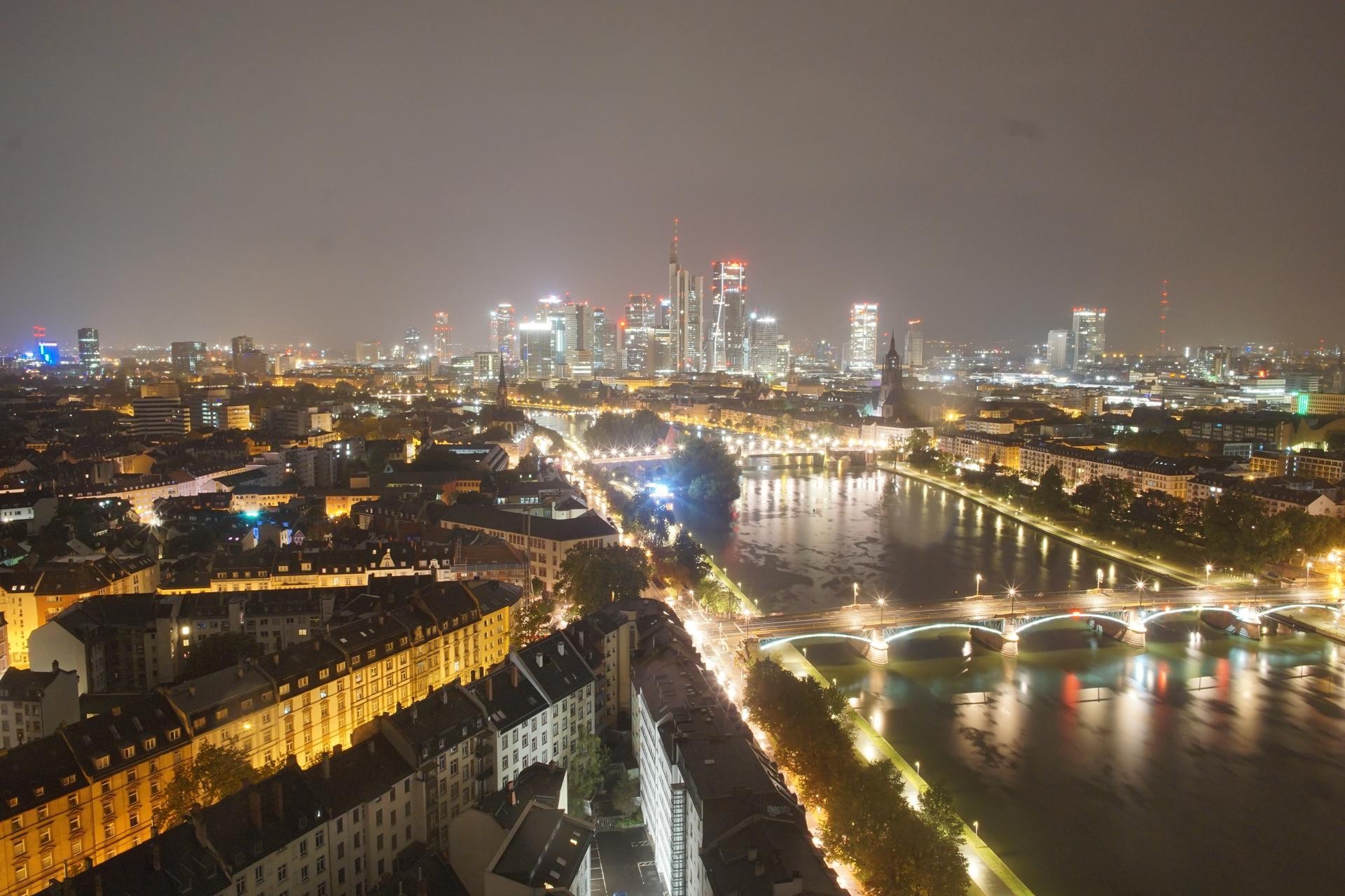 Archiv Foto Webcam Panoramablick auf die Skyline Frankfurt