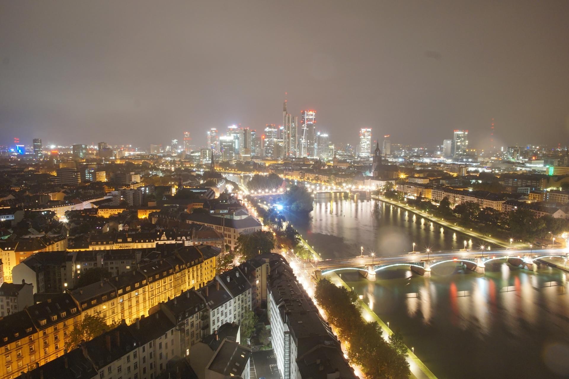 Archiv Foto Webcam Panoramablick auf die Skyline Frankfurt