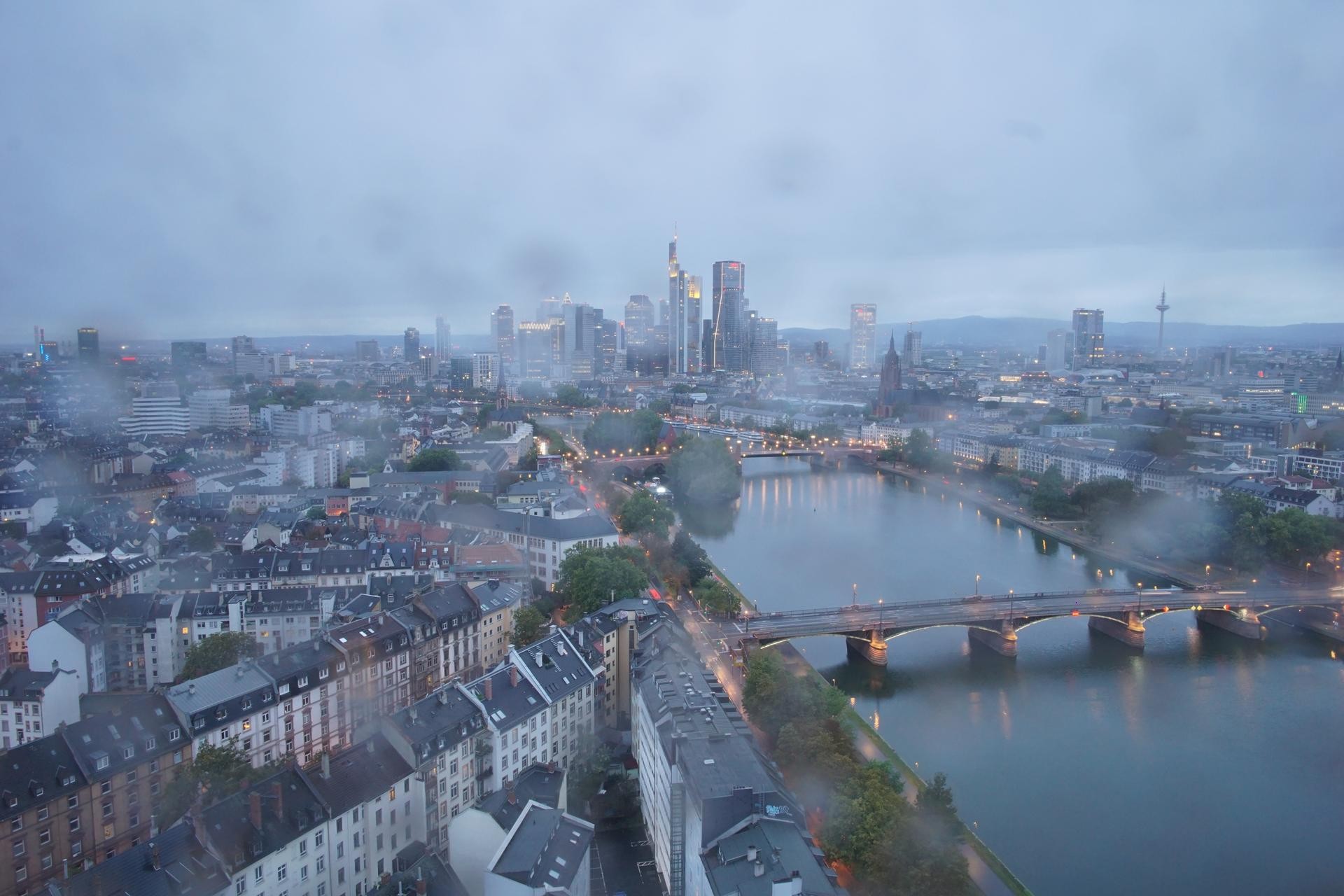 Archiv Foto Webcam Panoramablick auf die Skyline Frankfurt
