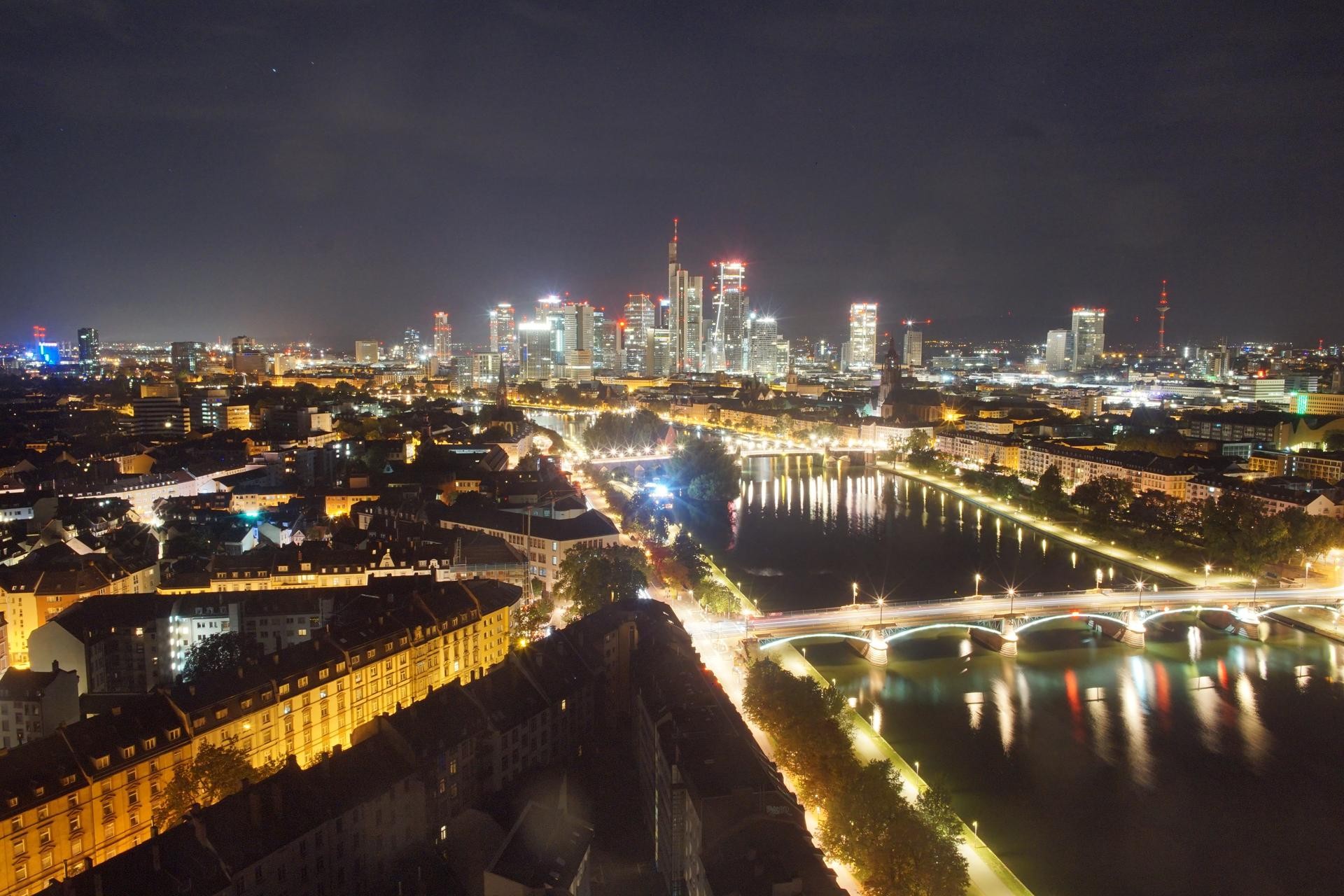 Archiv Foto Webcam Panoramablick auf die Skyline Frankfurt