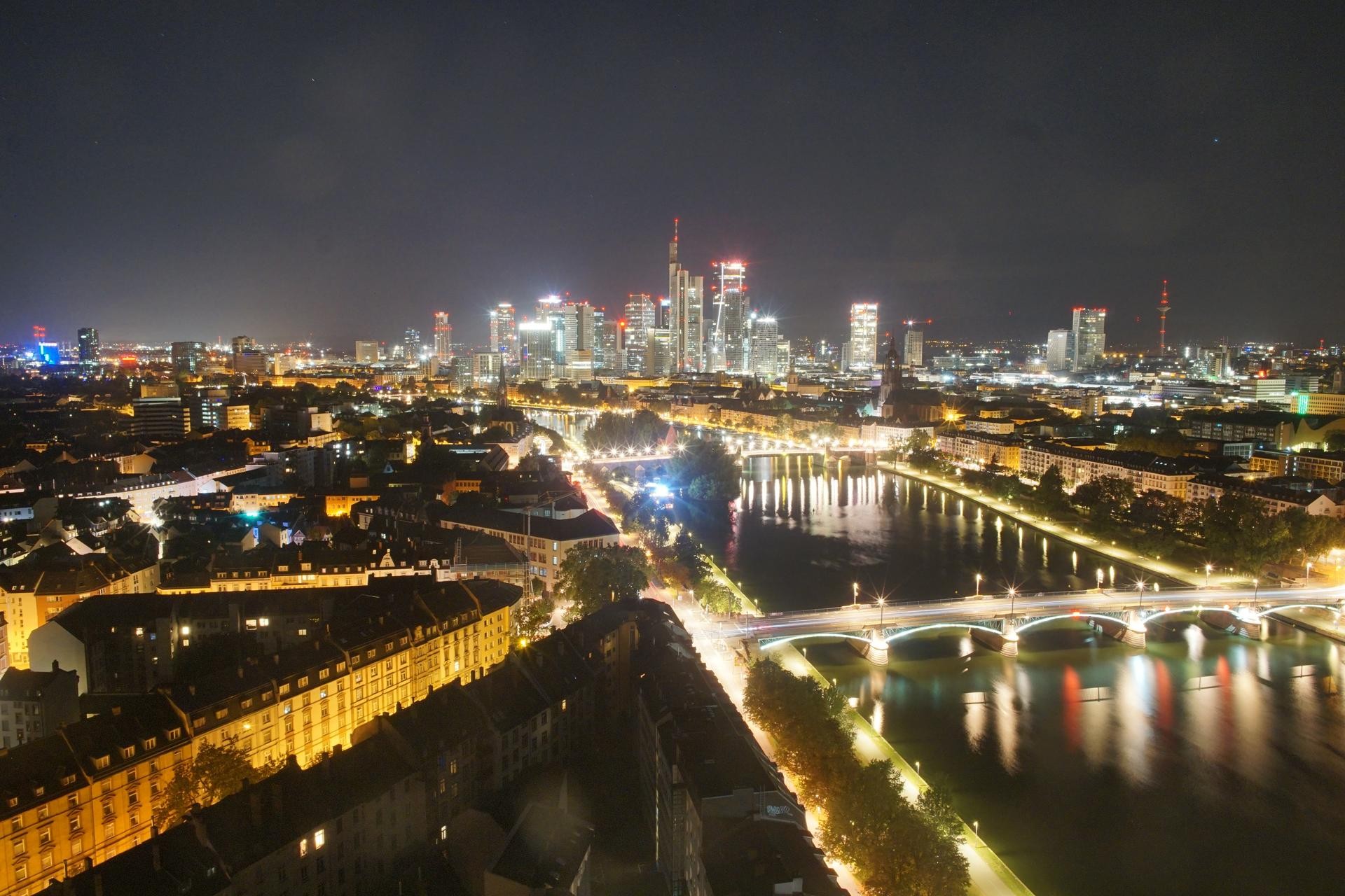 Archiv Foto Webcam Panoramablick auf die Skyline Frankfurt