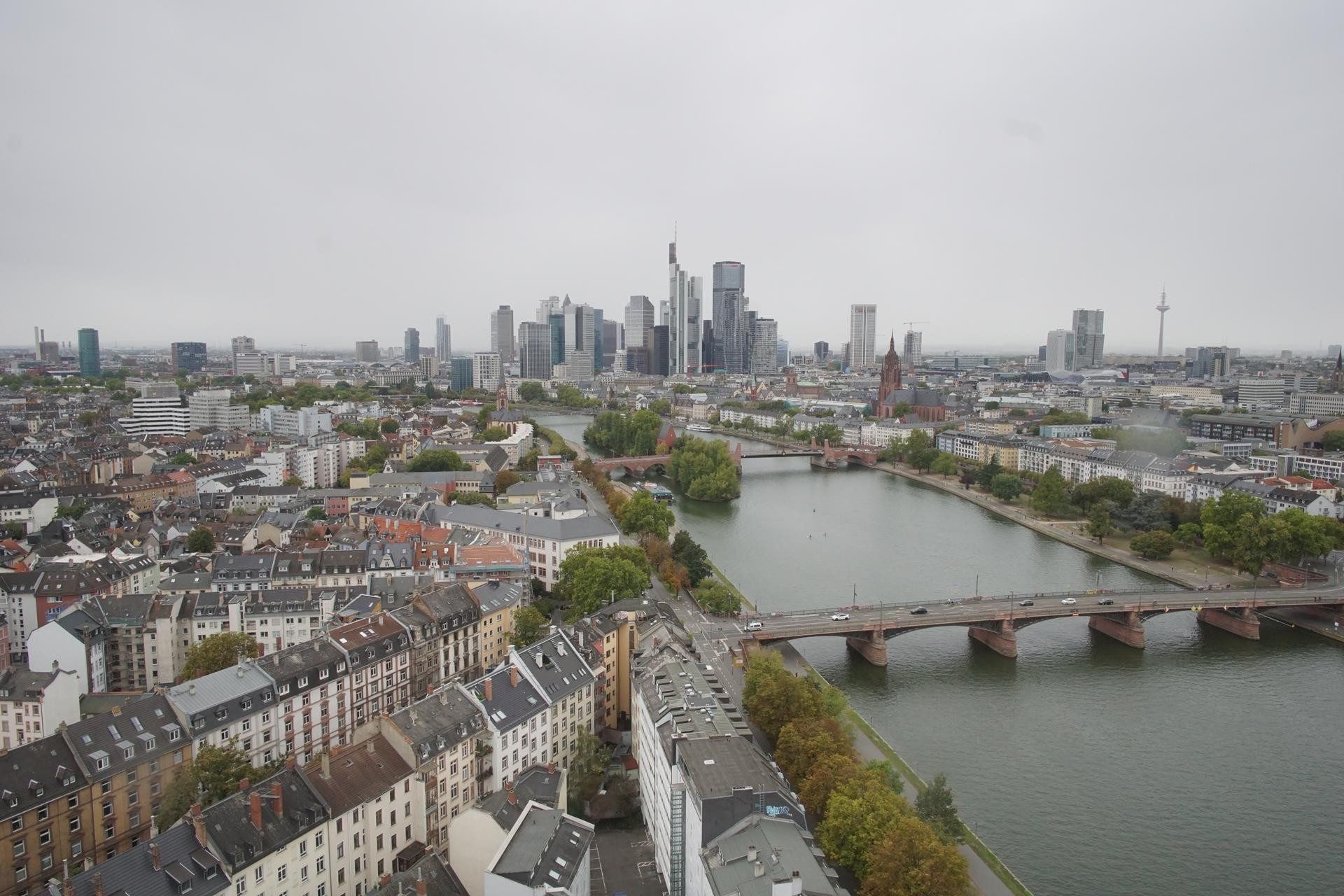 Archiv Foto Webcam Panoramablick auf die Skyline Frankfurt