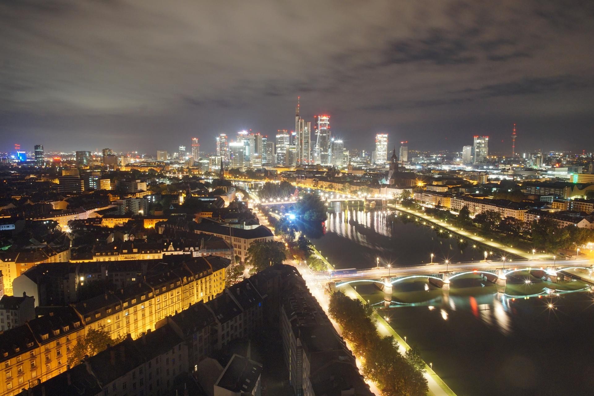 Archiv Foto Webcam Panoramablick auf die Skyline Frankfurt