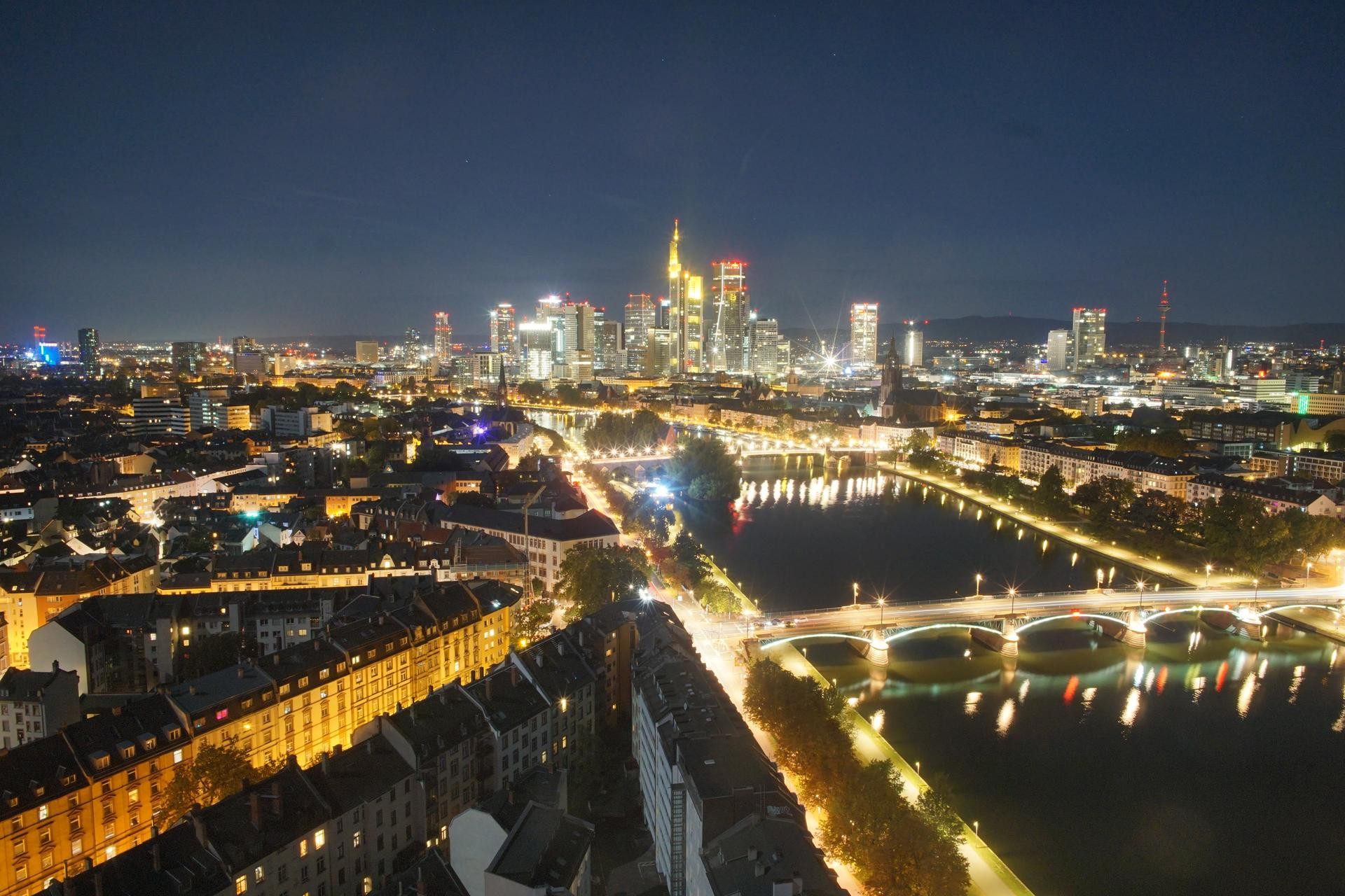 Archiv Foto Webcam Panoramablick auf die Skyline Frankfurt