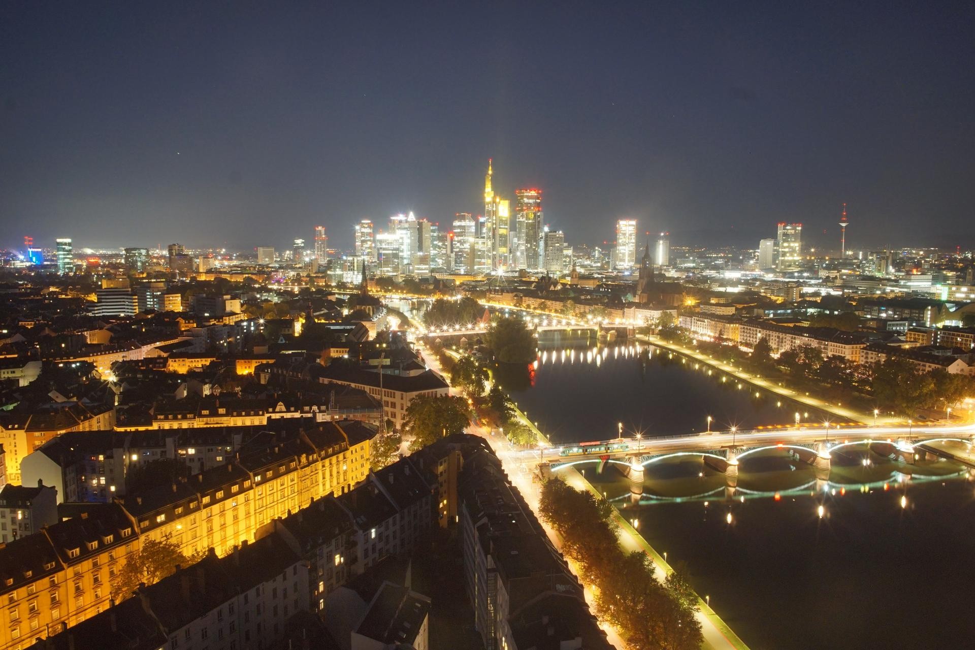 Archiv Foto Webcam Panoramablick auf die Skyline Frankfurt