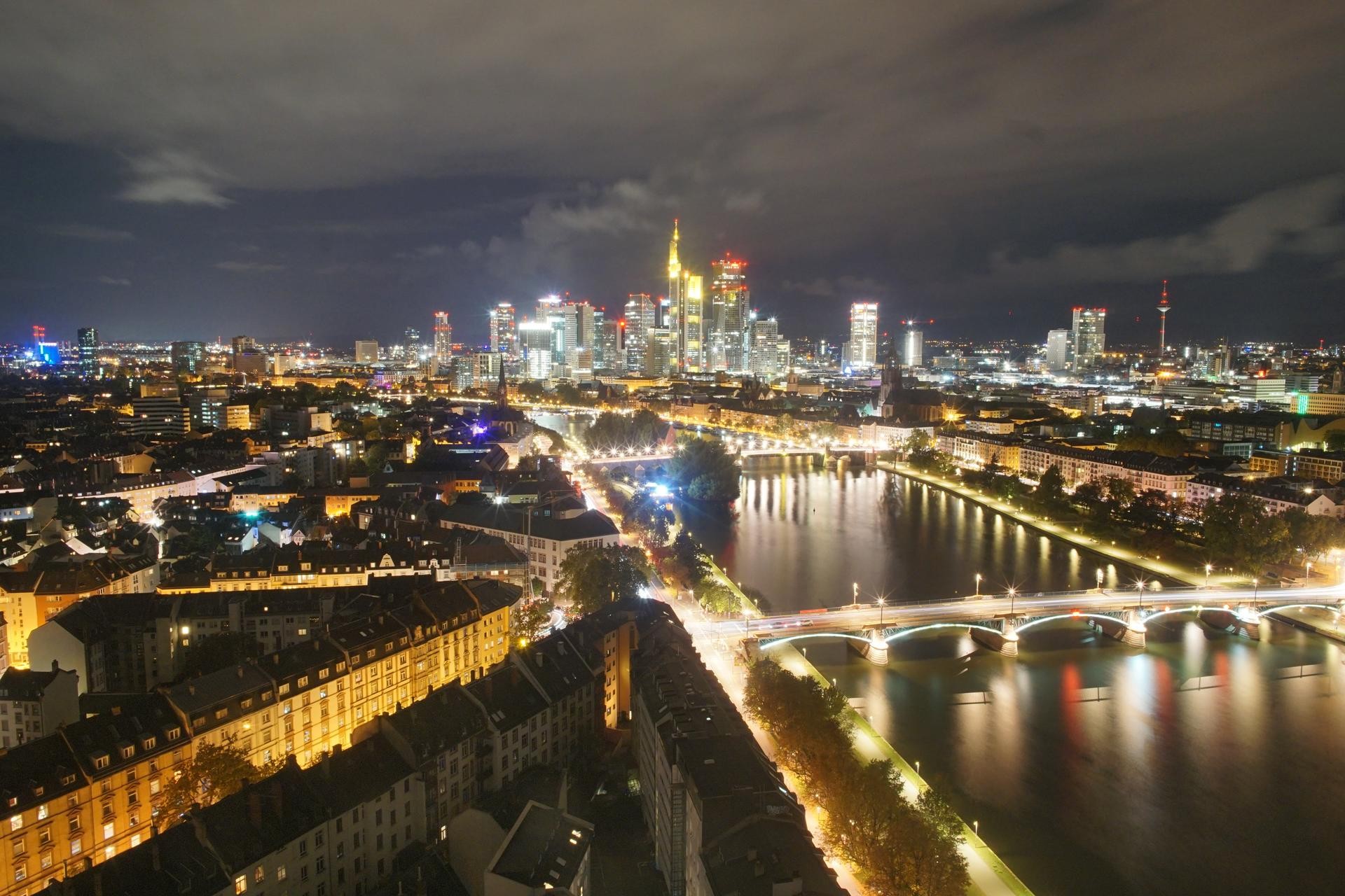 Archiv Foto Webcam Panoramablick auf die Skyline Frankfurt